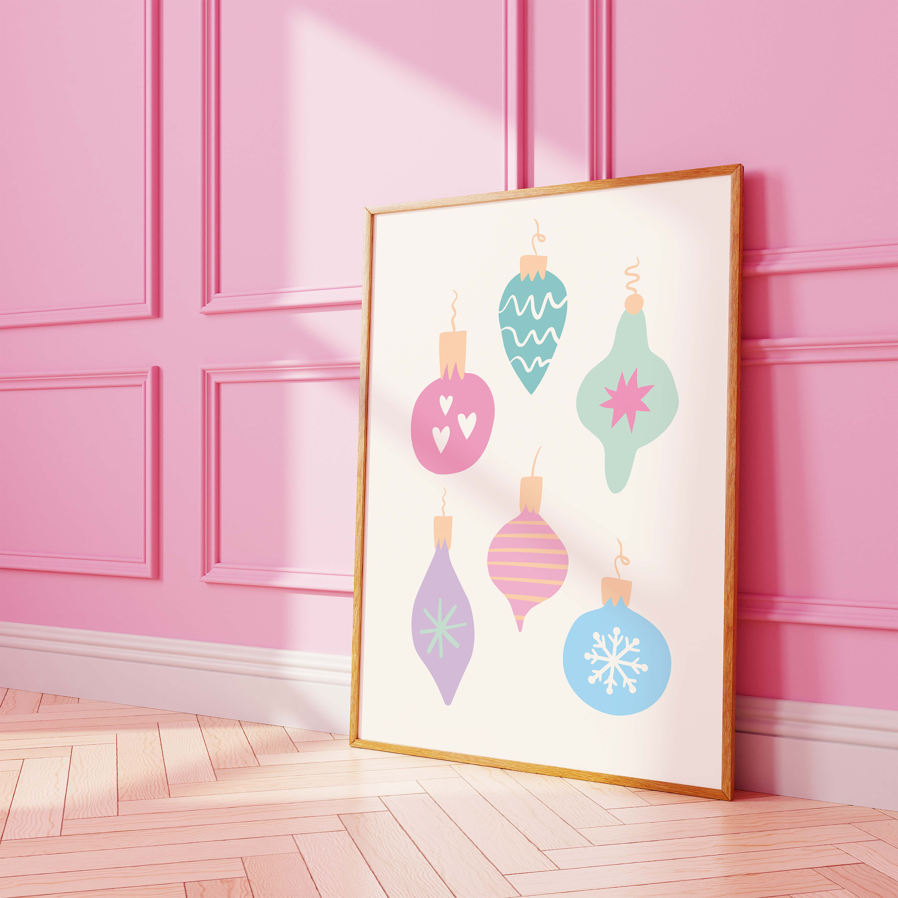 Pastel Ornaments Print - Image 3