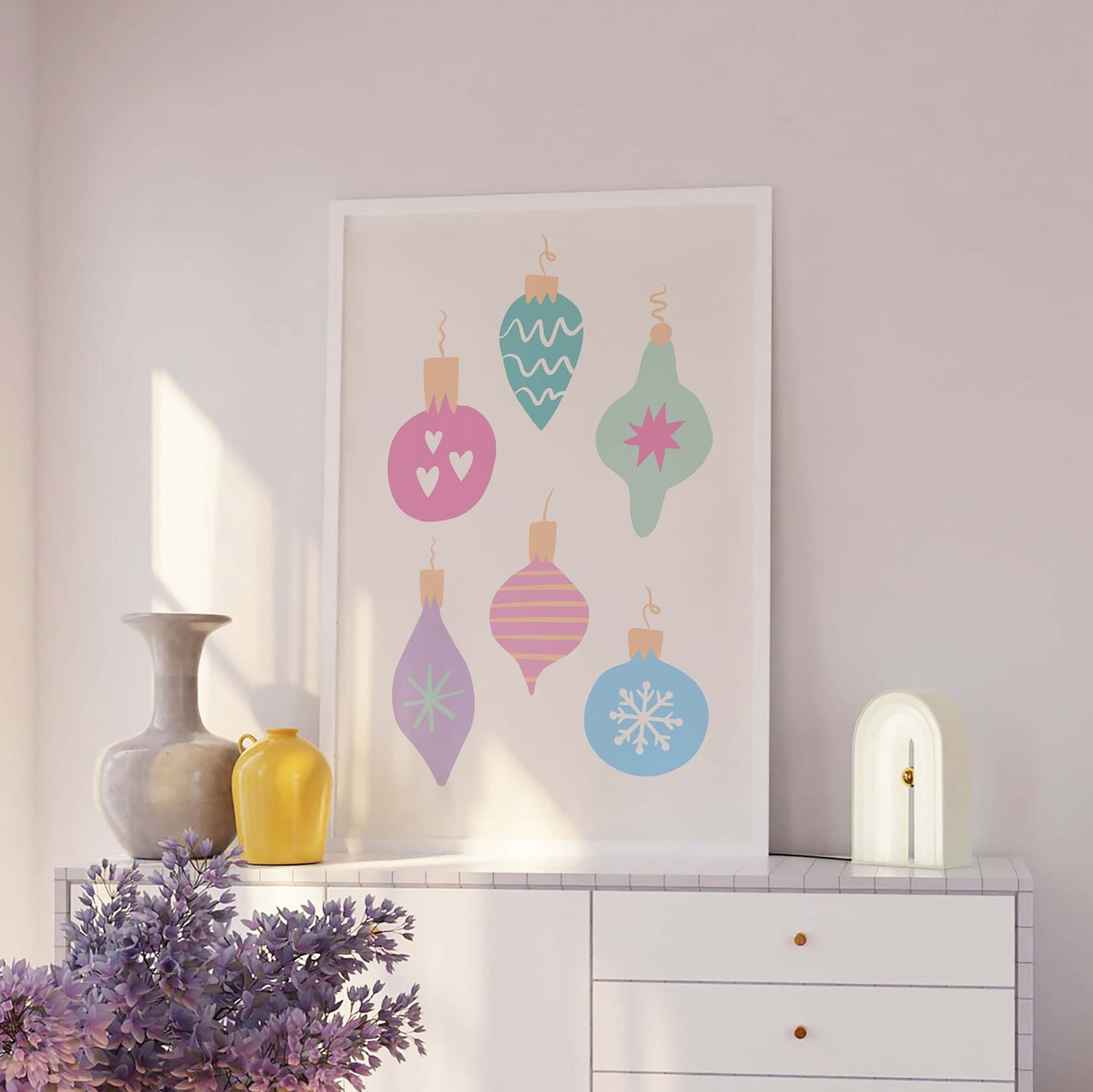 Pastel Ornaments Print - Image 4