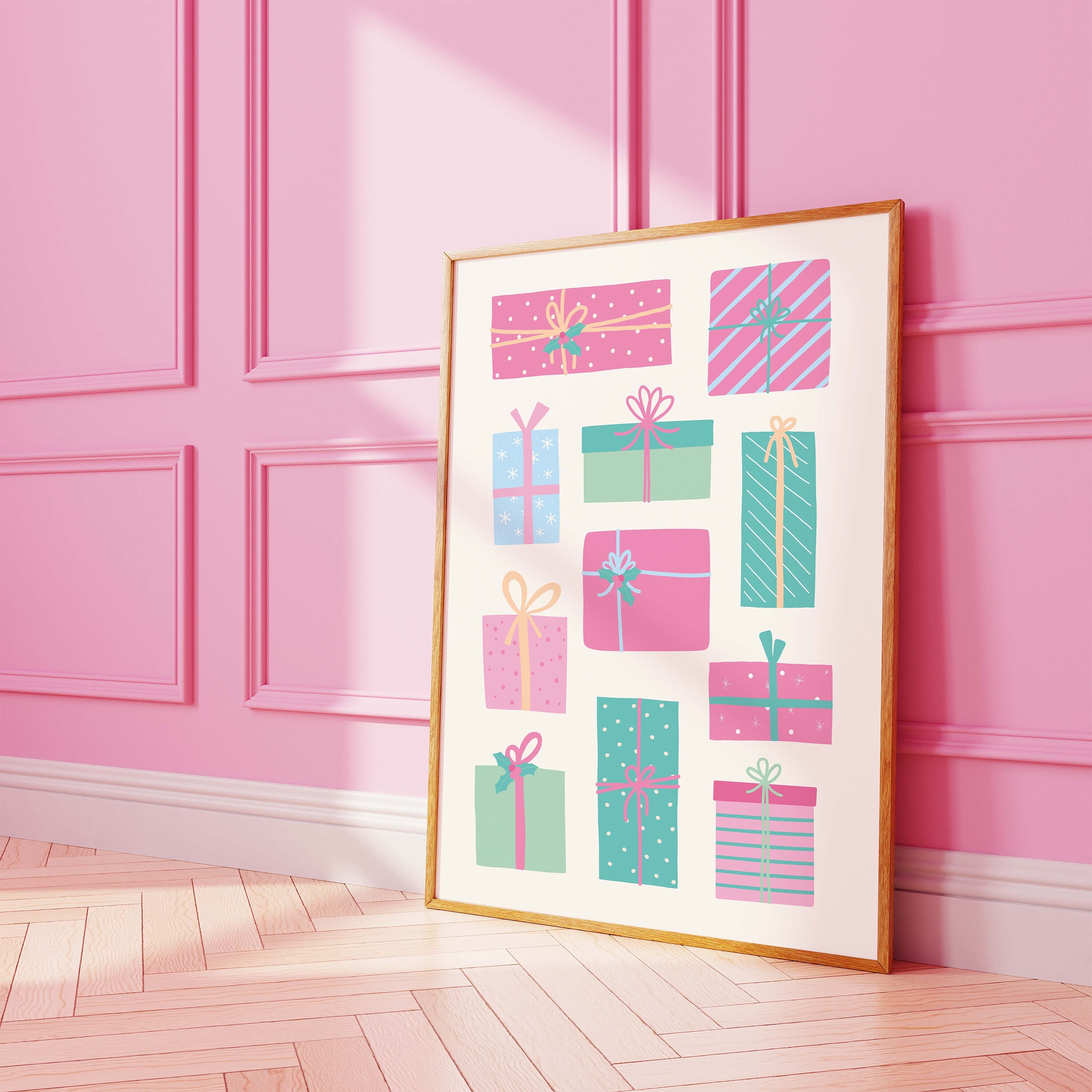 Pastels Christmas Presents Print - Image 2