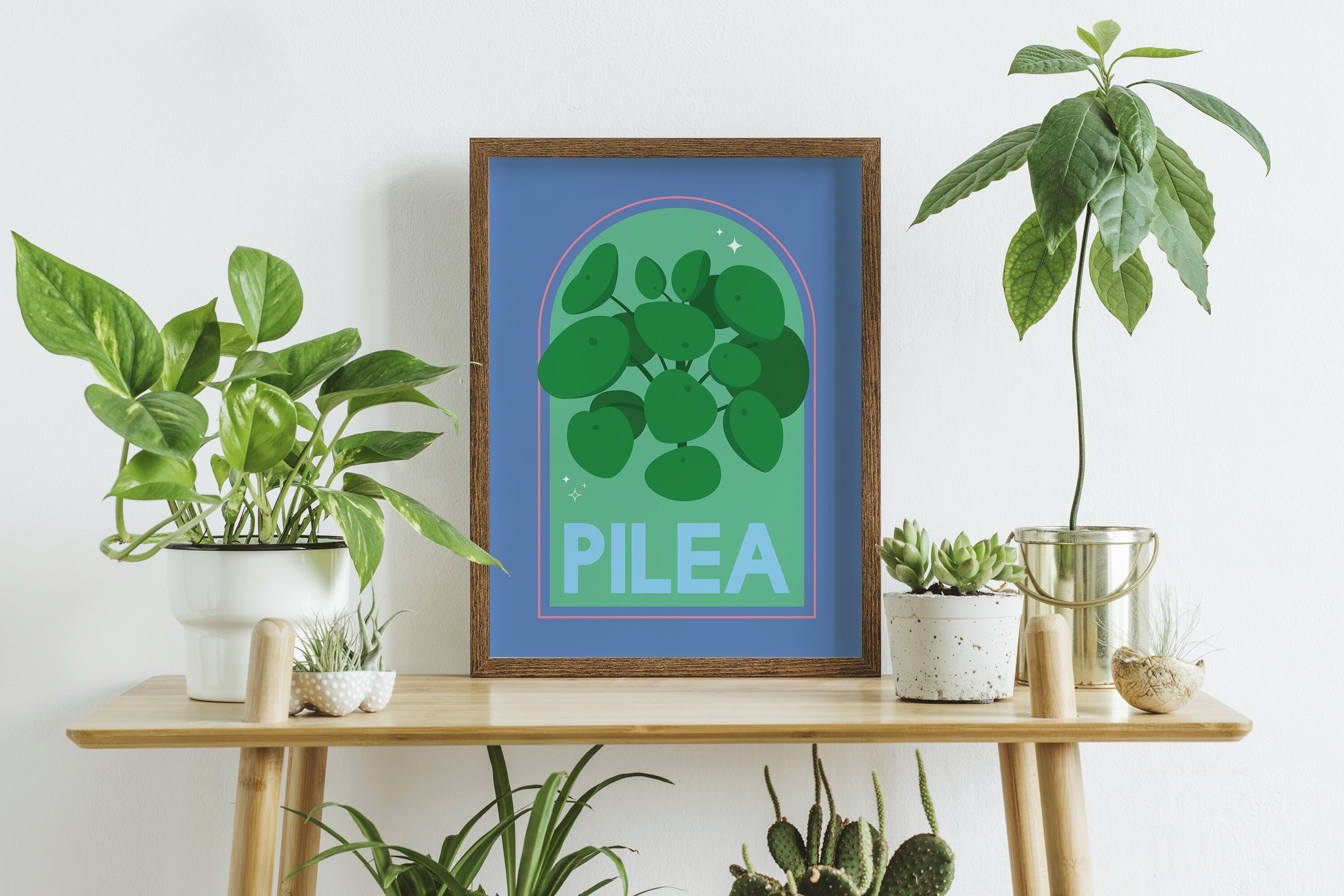Pilea House Plant Print - Image 2