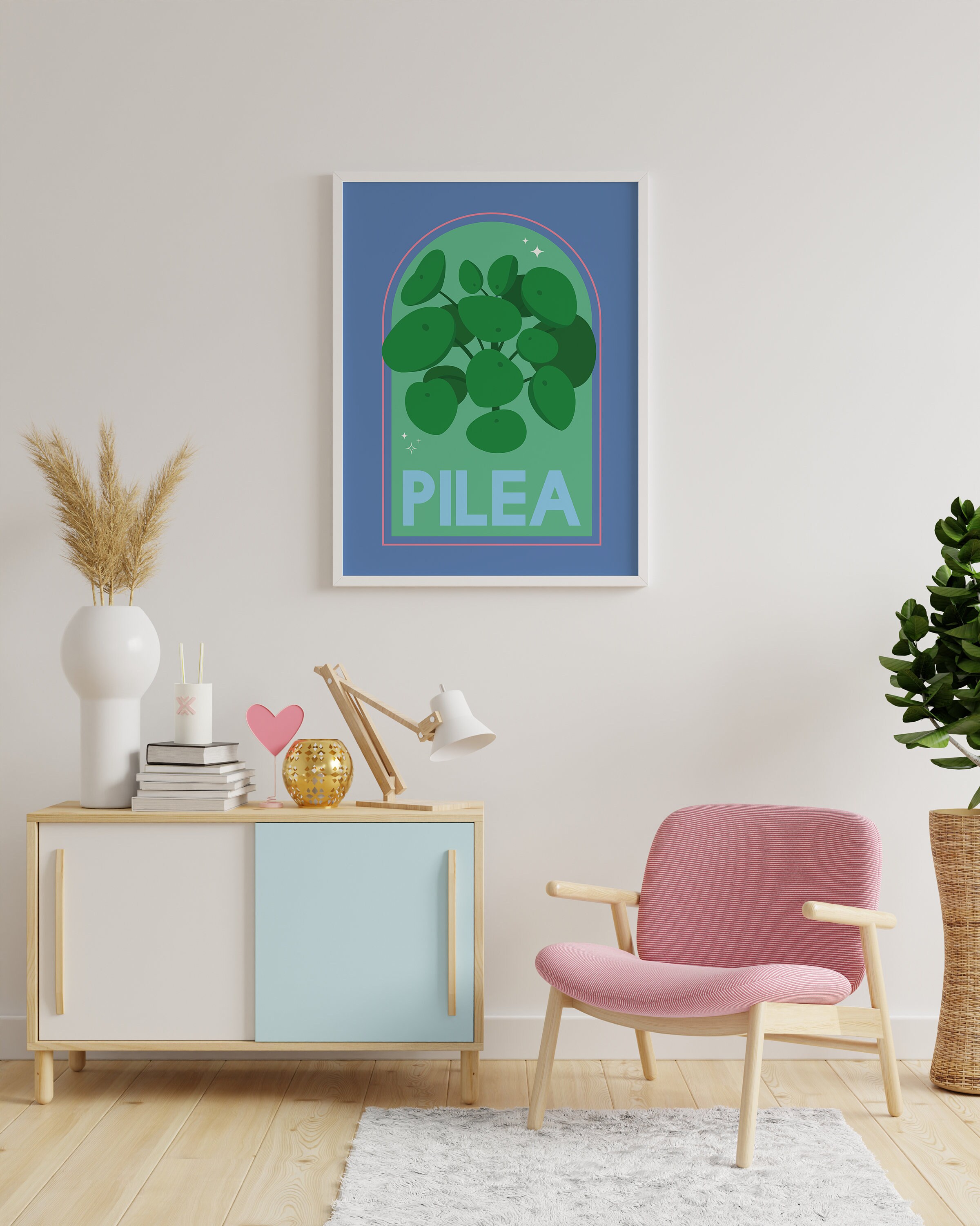 Pilea House Plant Print - Image 3