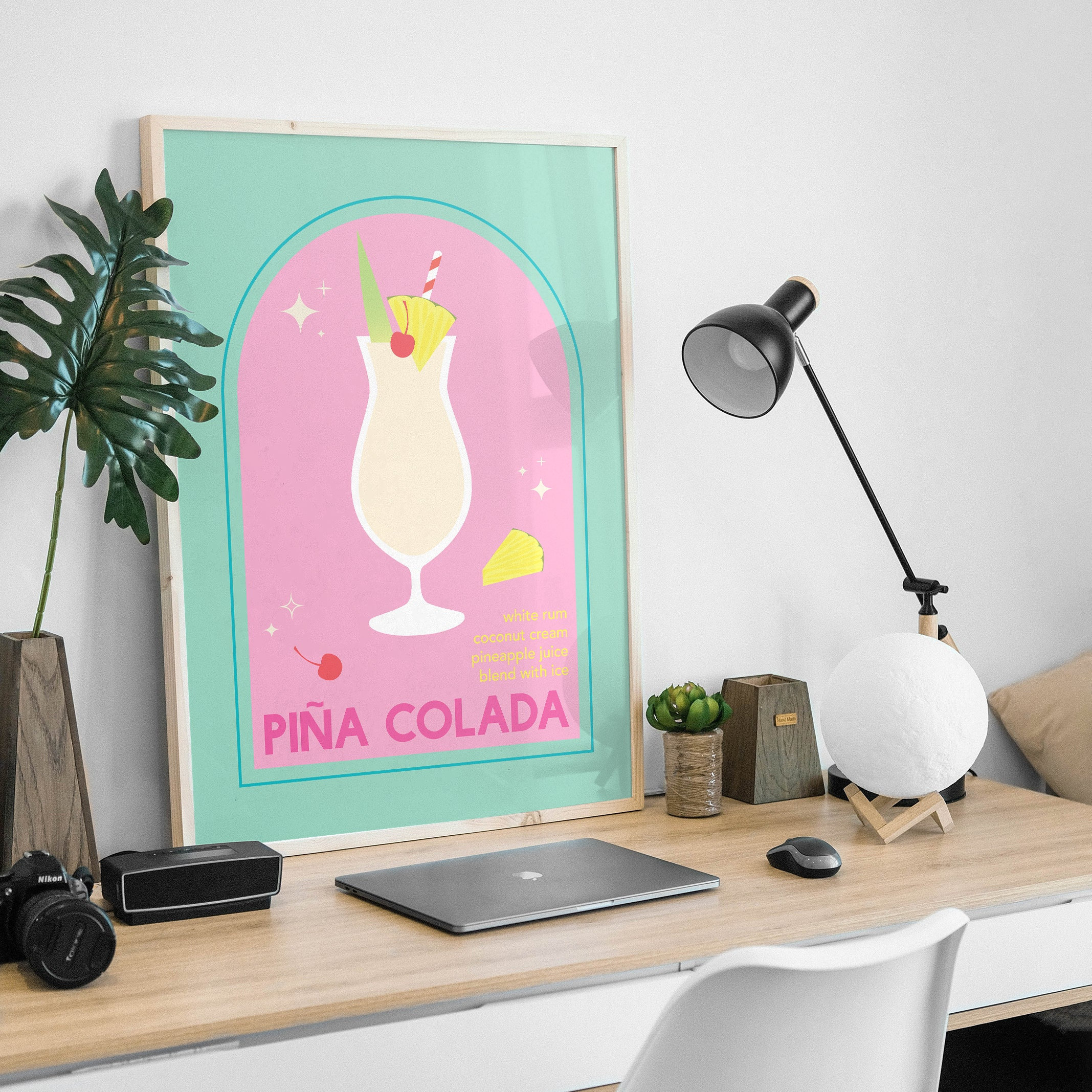 Piña Colada Cocktail Print - Image 2