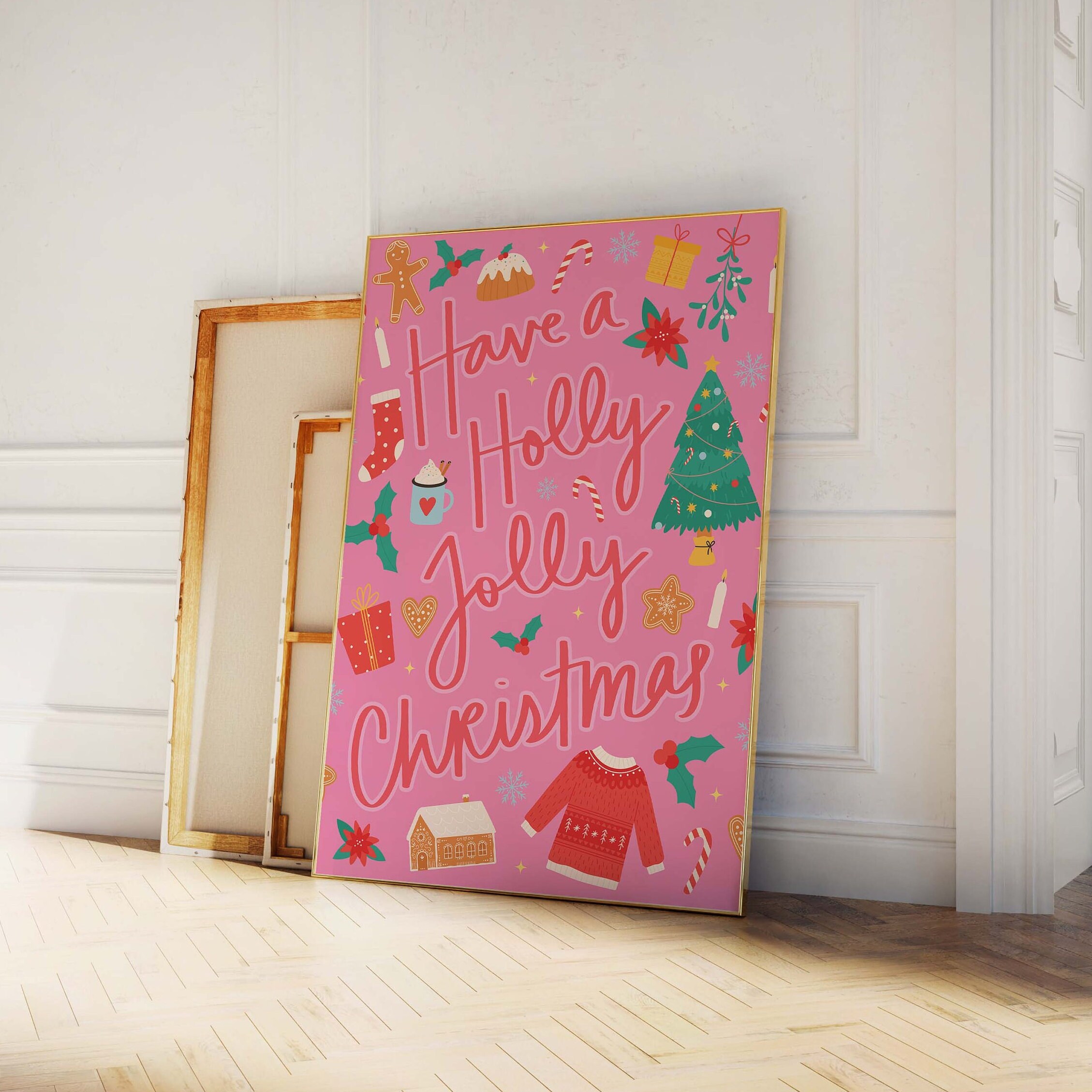 Pink Christmas Print - Image 3