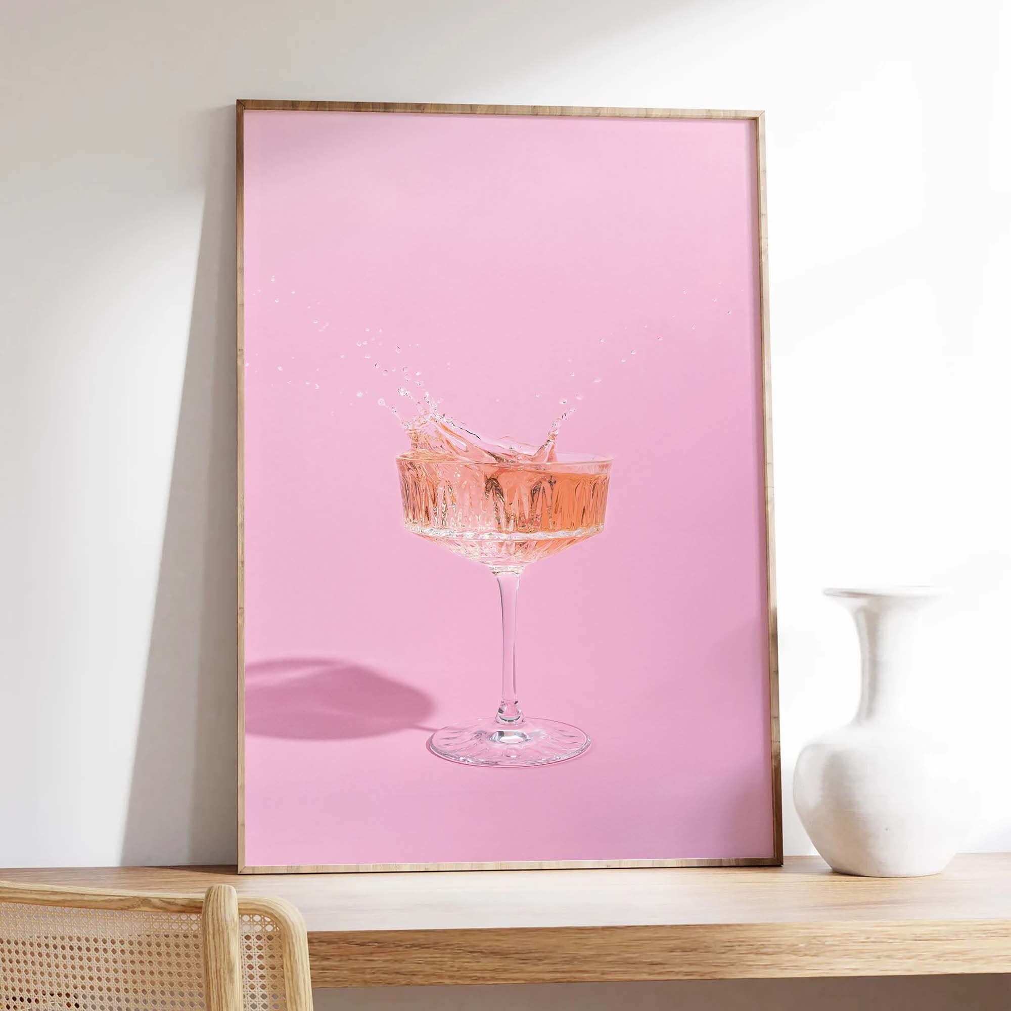 Pink Cocktail Print - Image 2