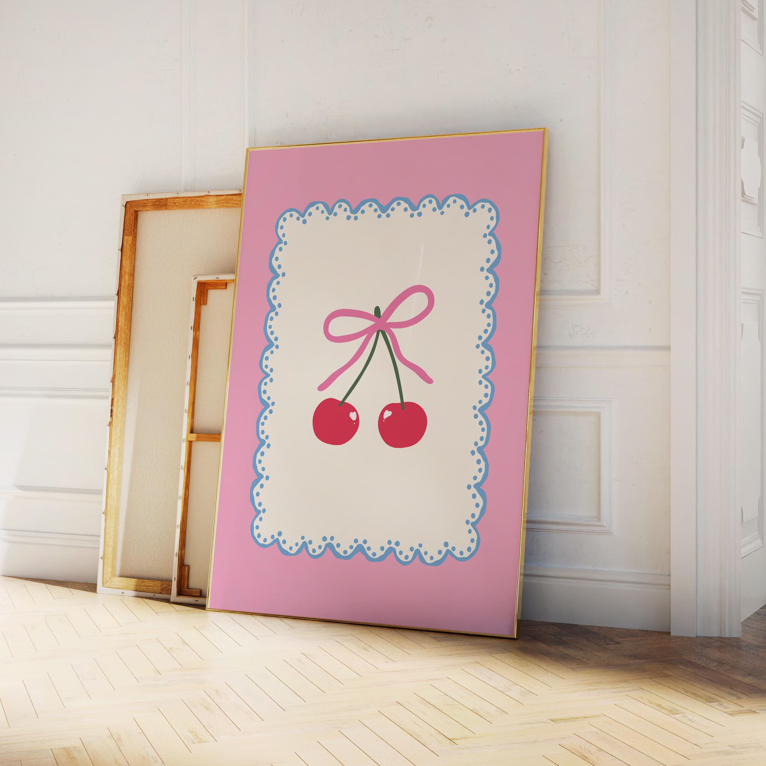 Pink Coquette Cherry Print - Image 3