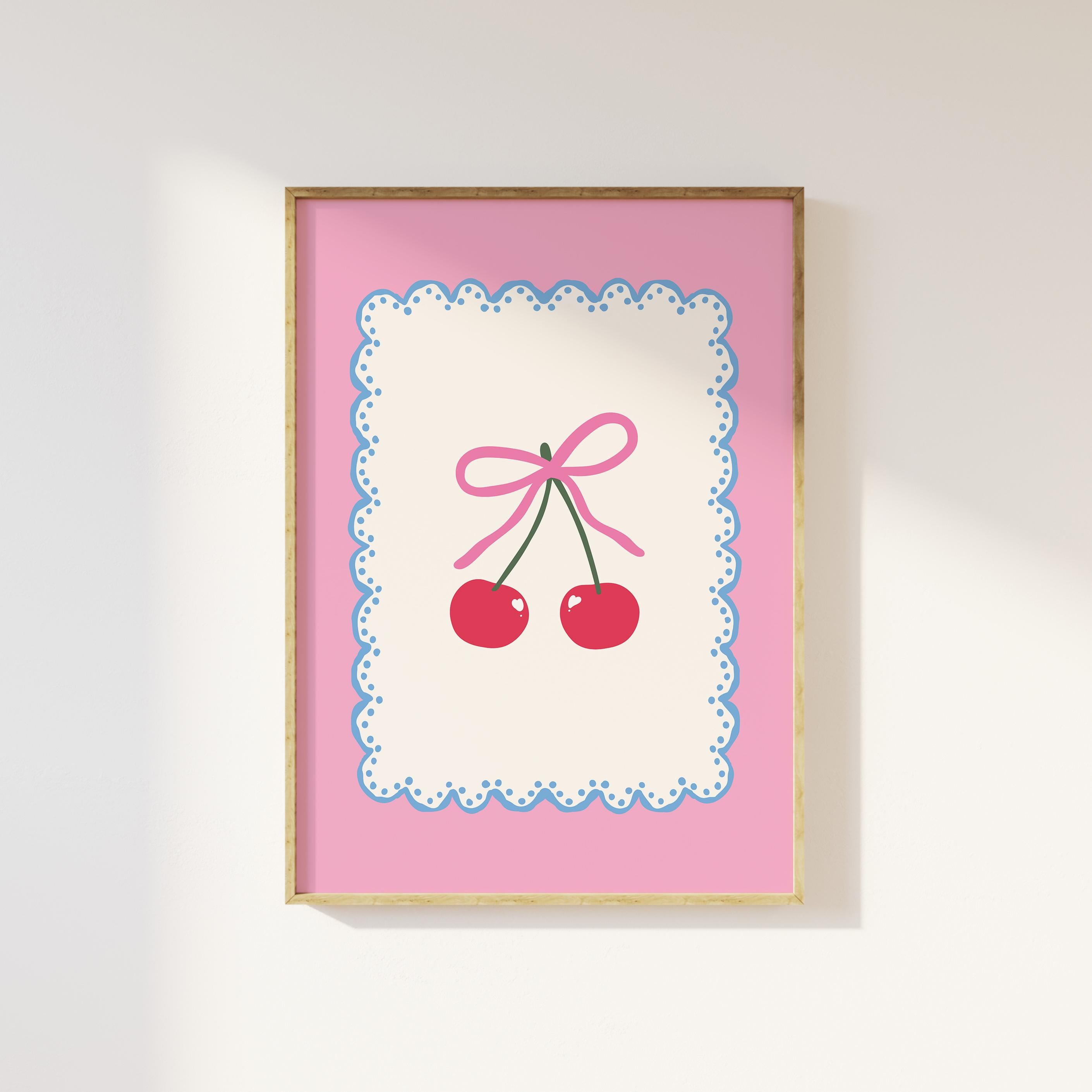 Pink Coquette Cherry Print - Image 4