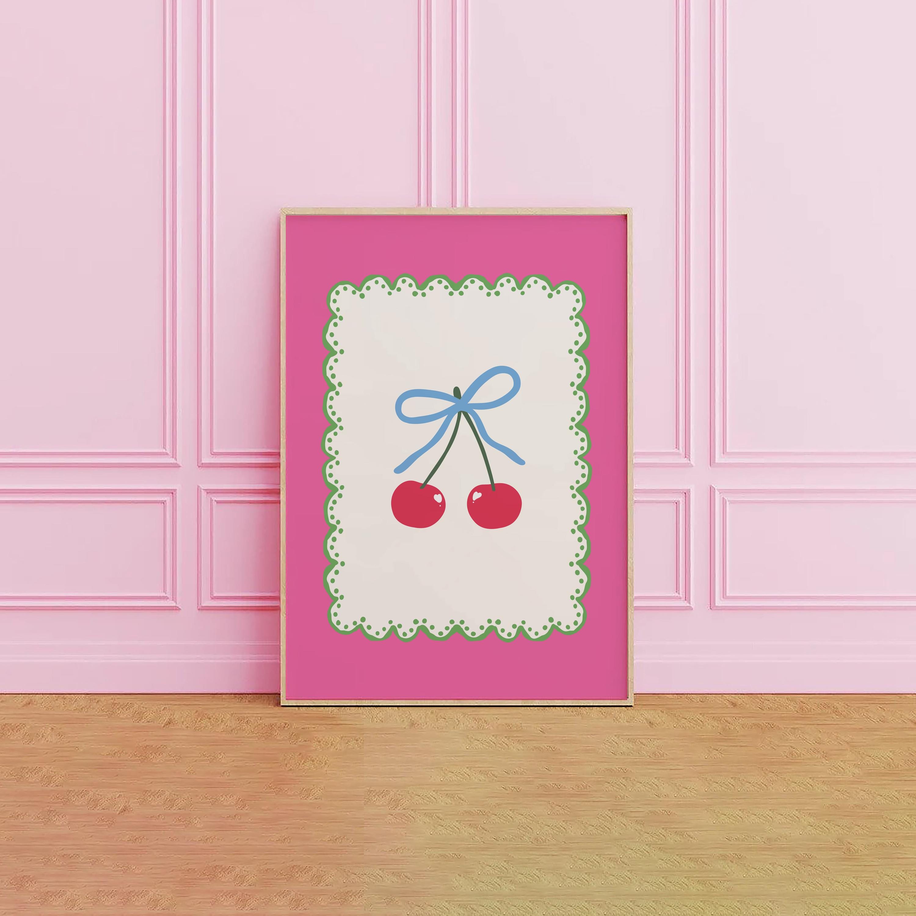 Pink Coquette Cherry Print - Image 5