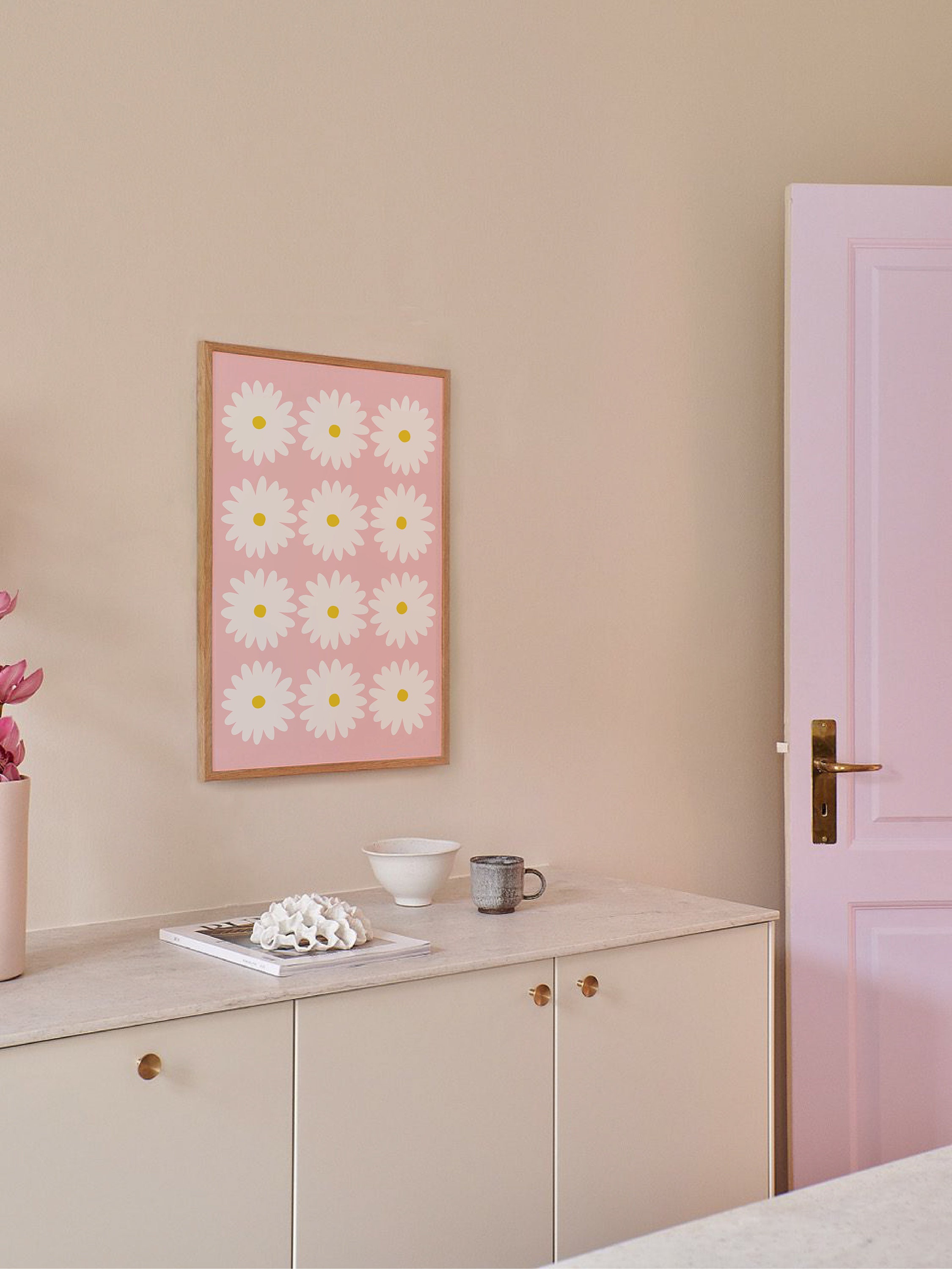 Pink Daisy Print - Image 2