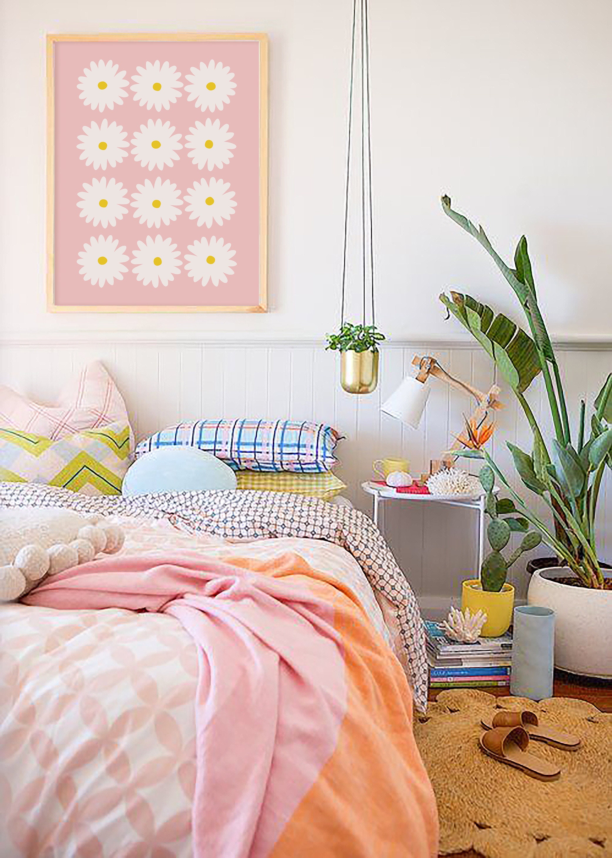 Pink Daisy Print - Image 3