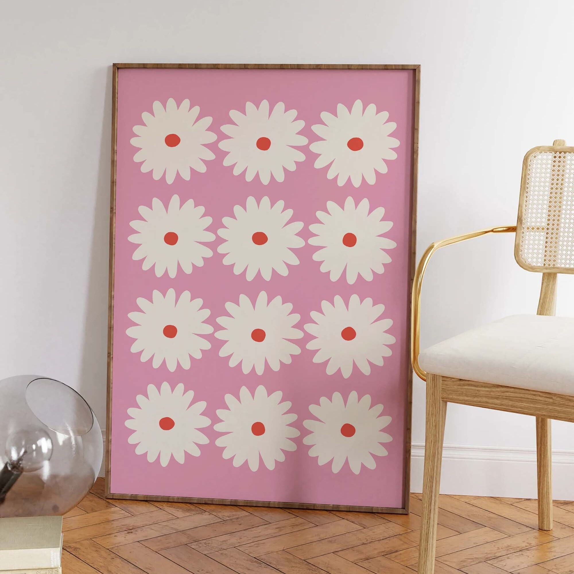 Pink Daisy Print - Image 3