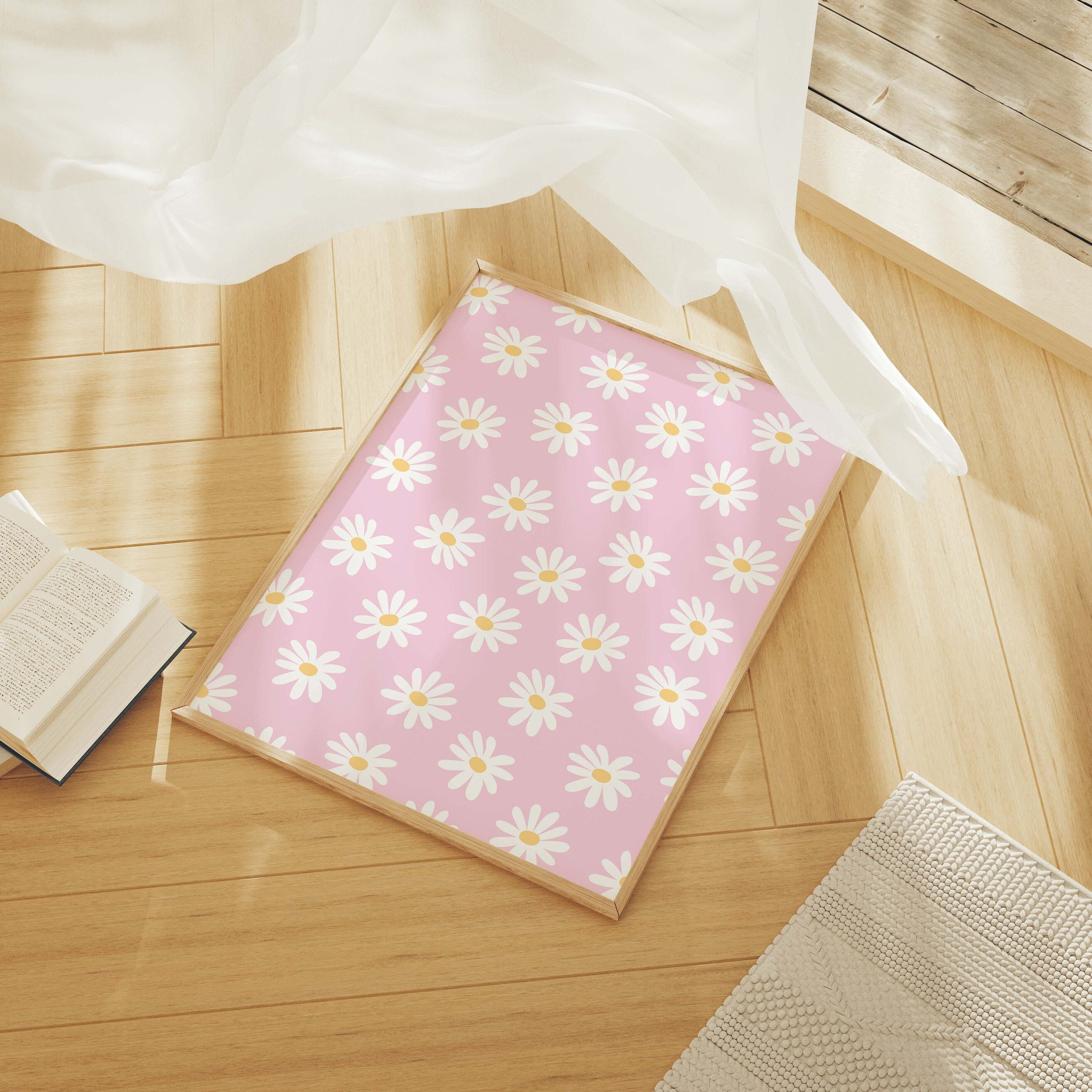 Pink Daisy Print - Image 2