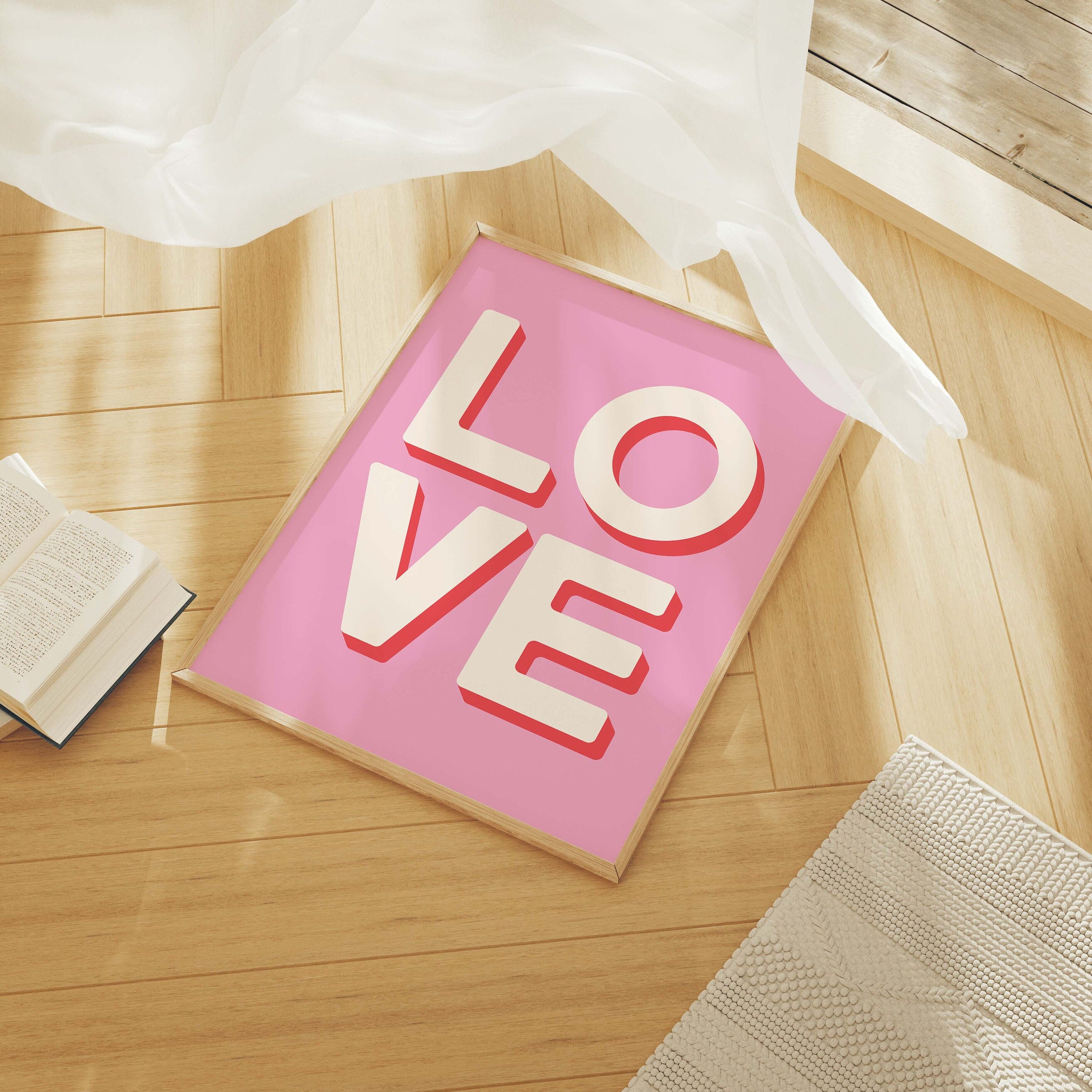 Pink Love Print - Image 3