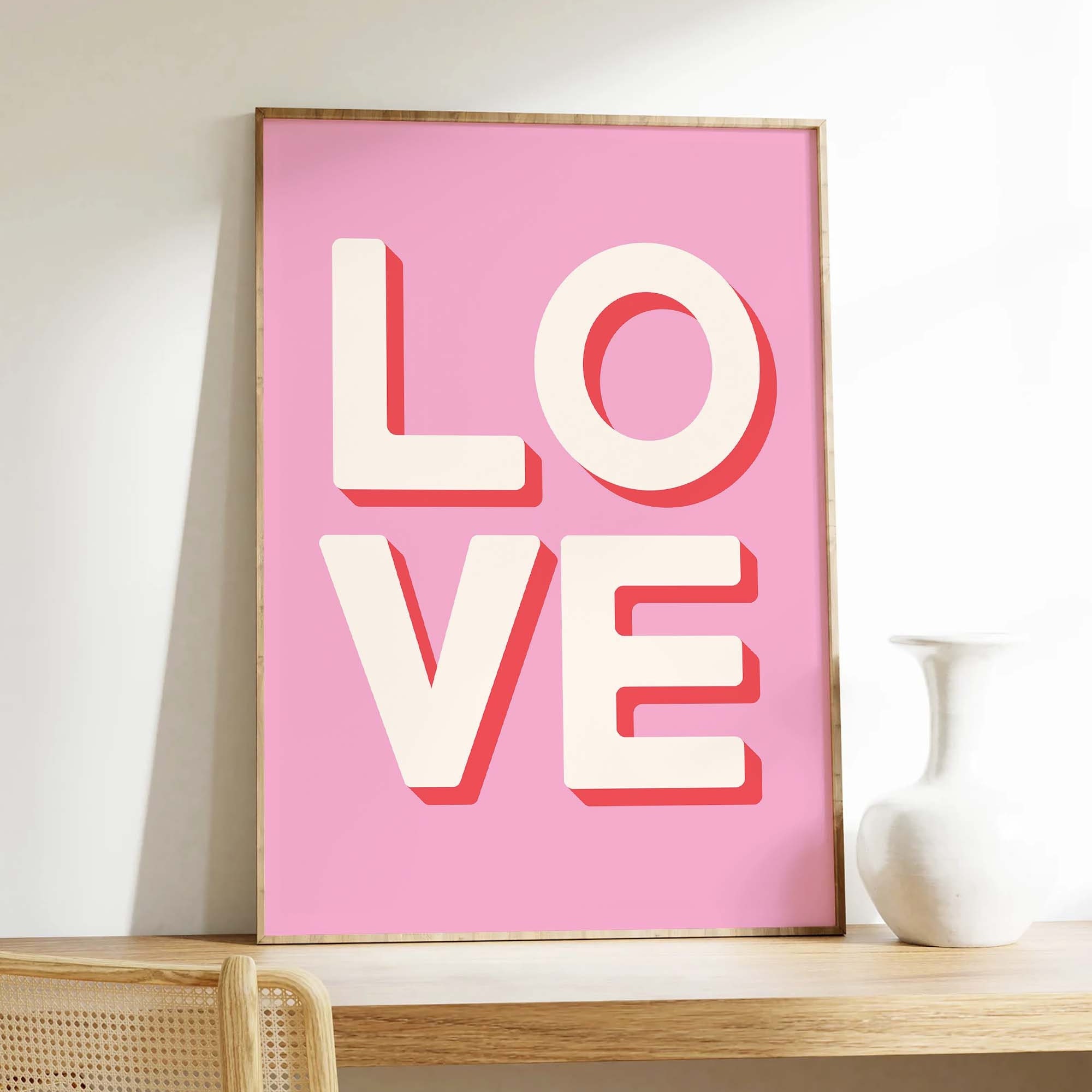 Pink Love Print - Image 5