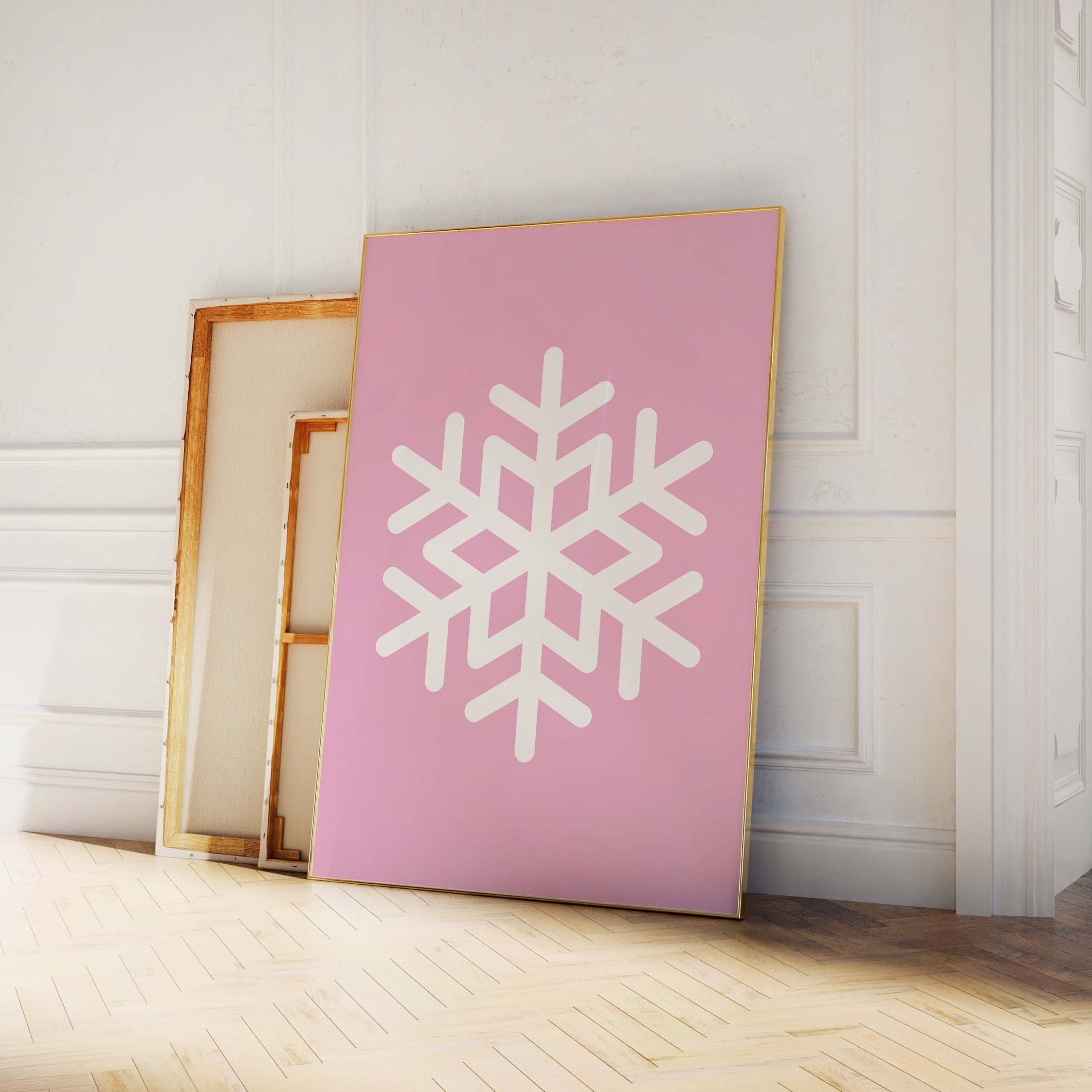 Pink Snowflake Print - Image 3
