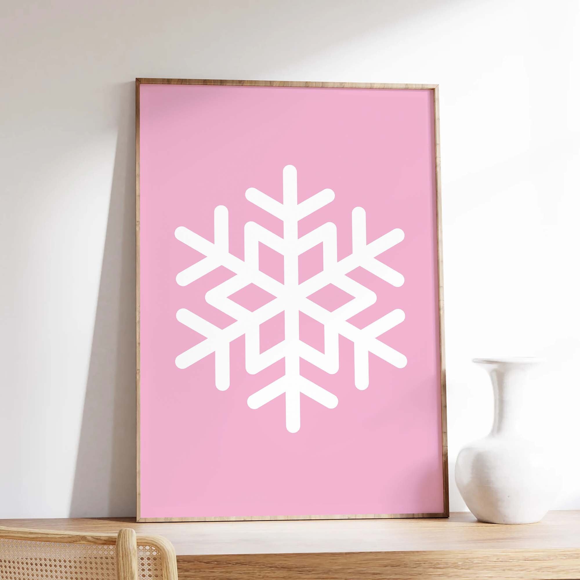 Pink Snowflake Print - Image 4