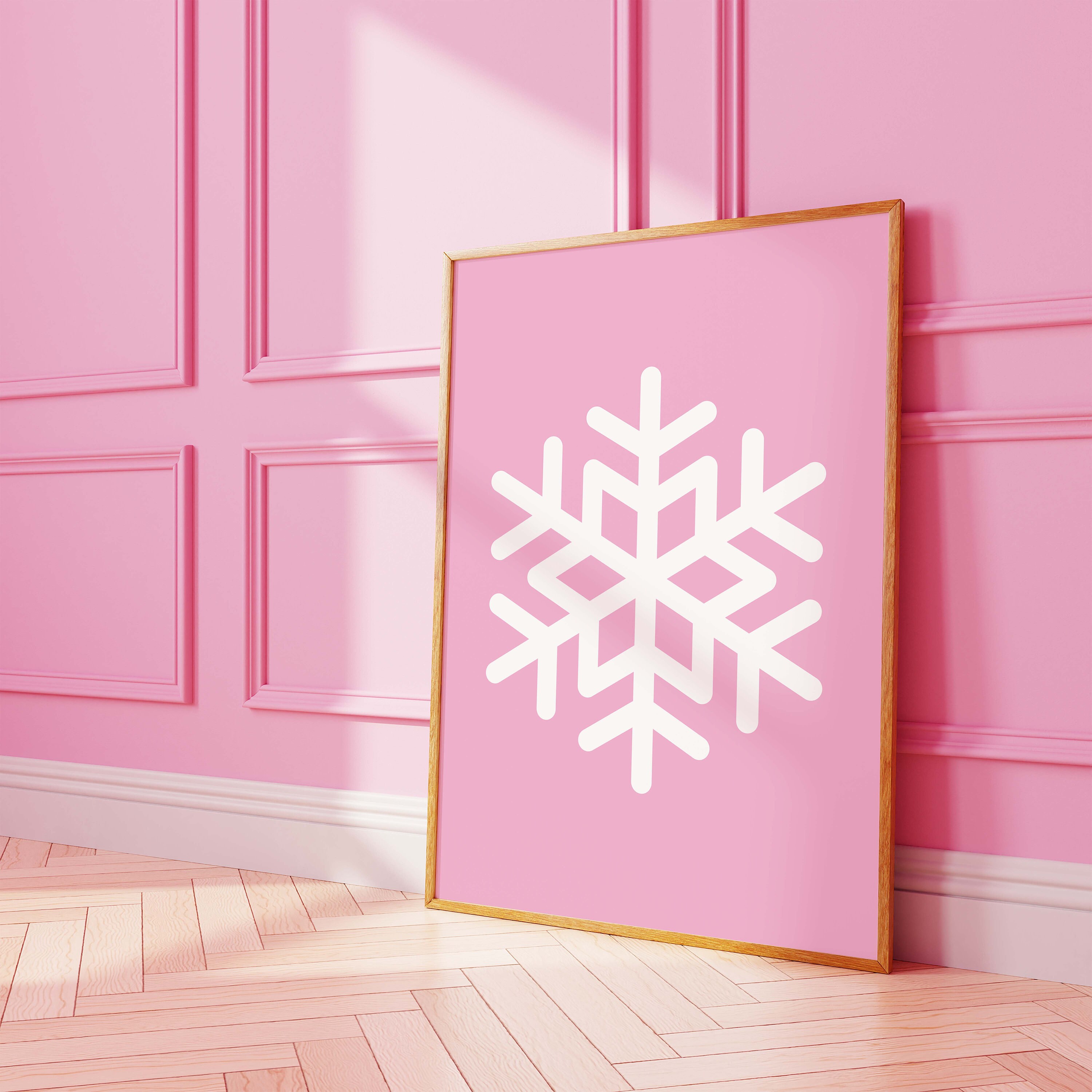 Pink Snowflake Print - Image 5