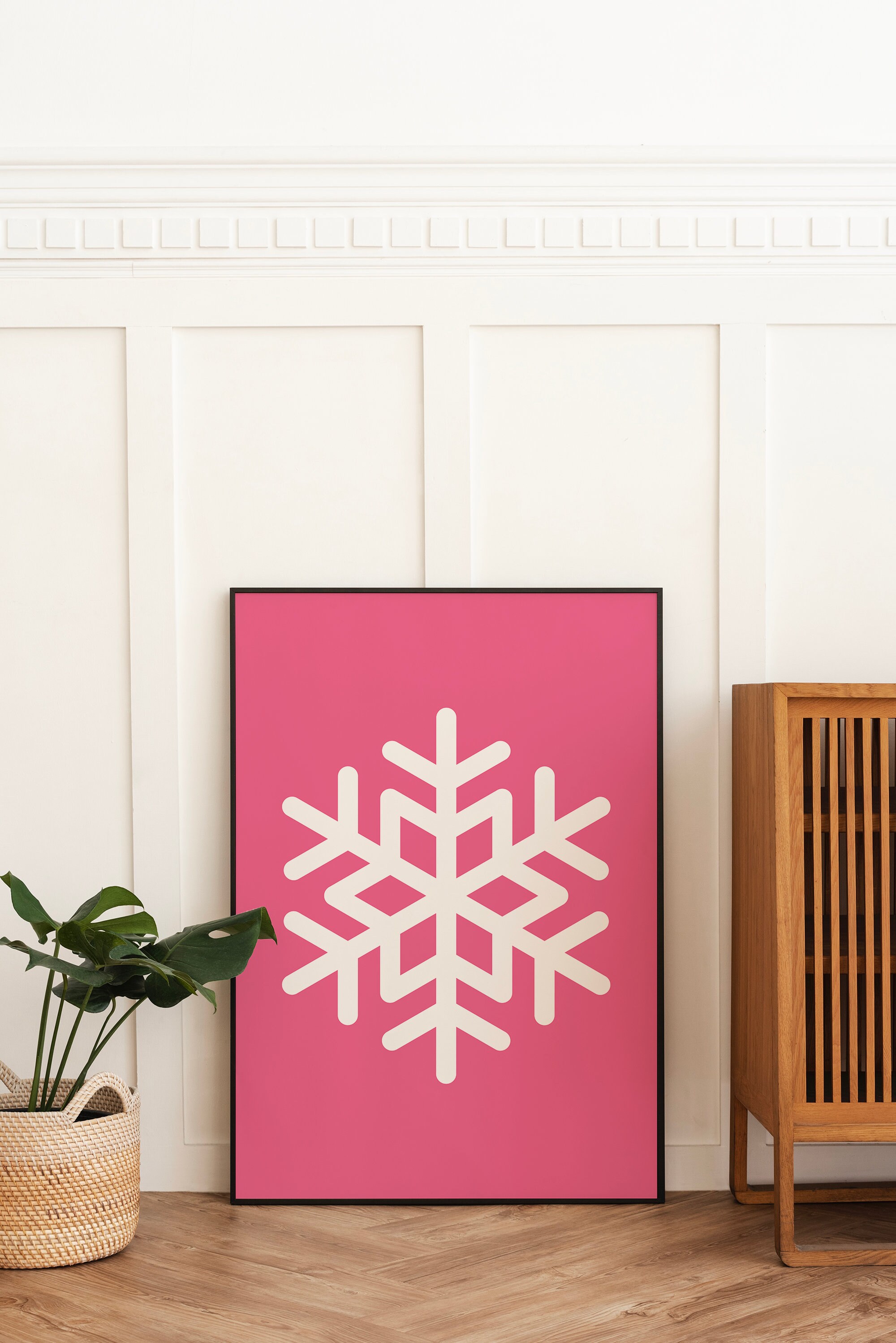 Pink Snowflake Print - Image 4