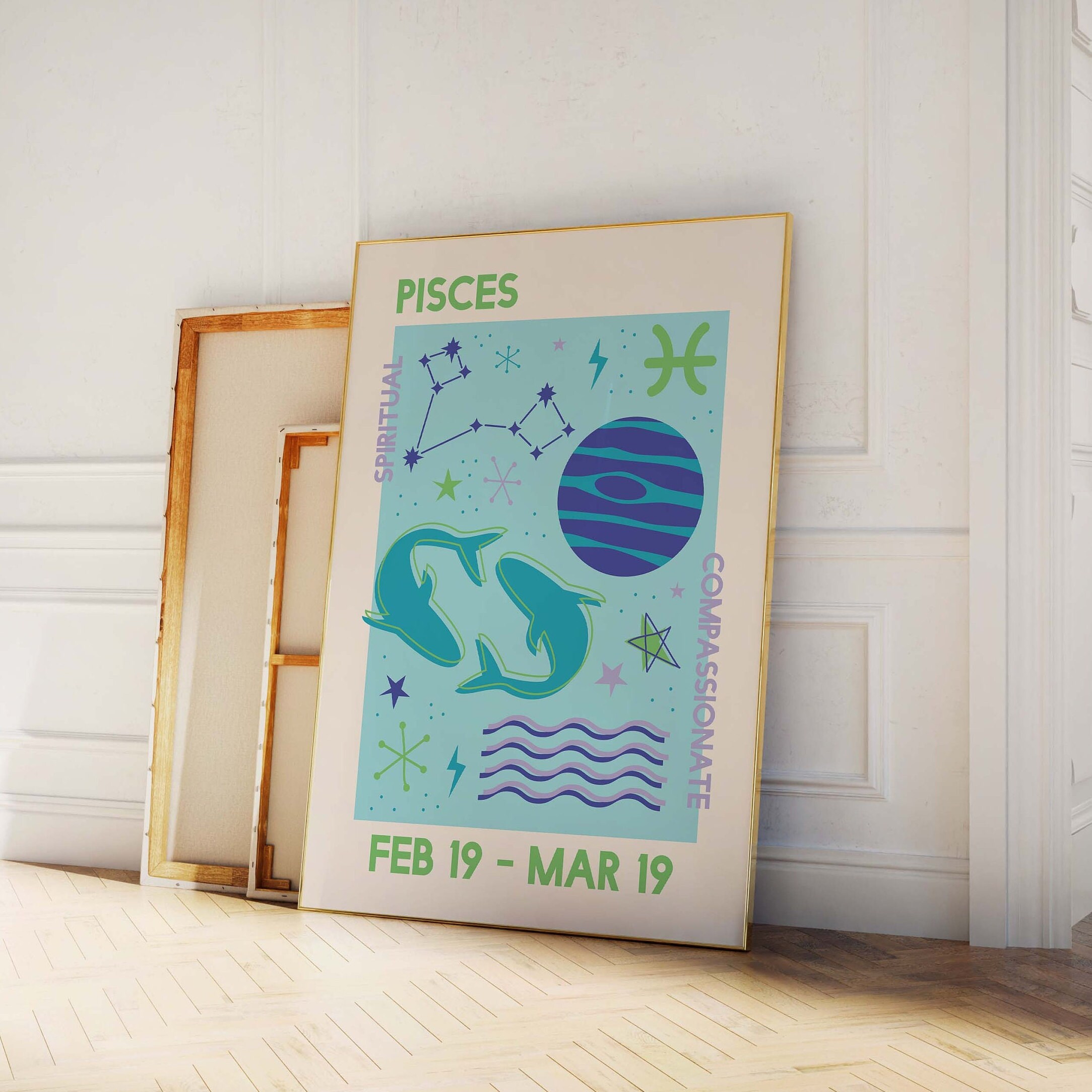 Pisces Zodiac Print - Image 4