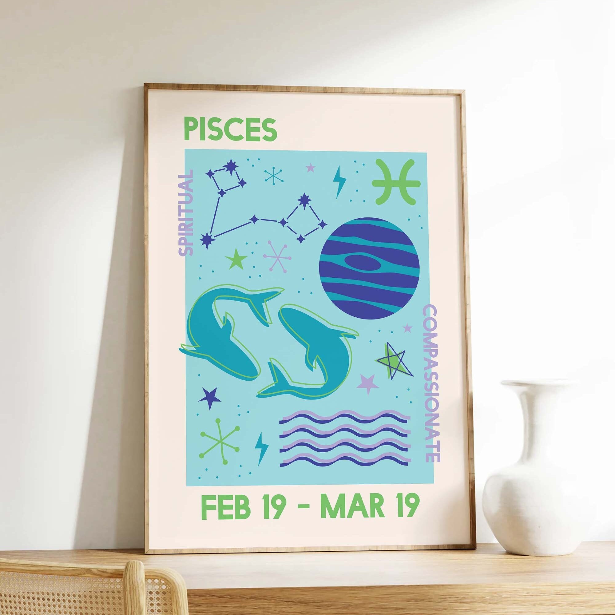 Pisces Zodiac Print - Image 5