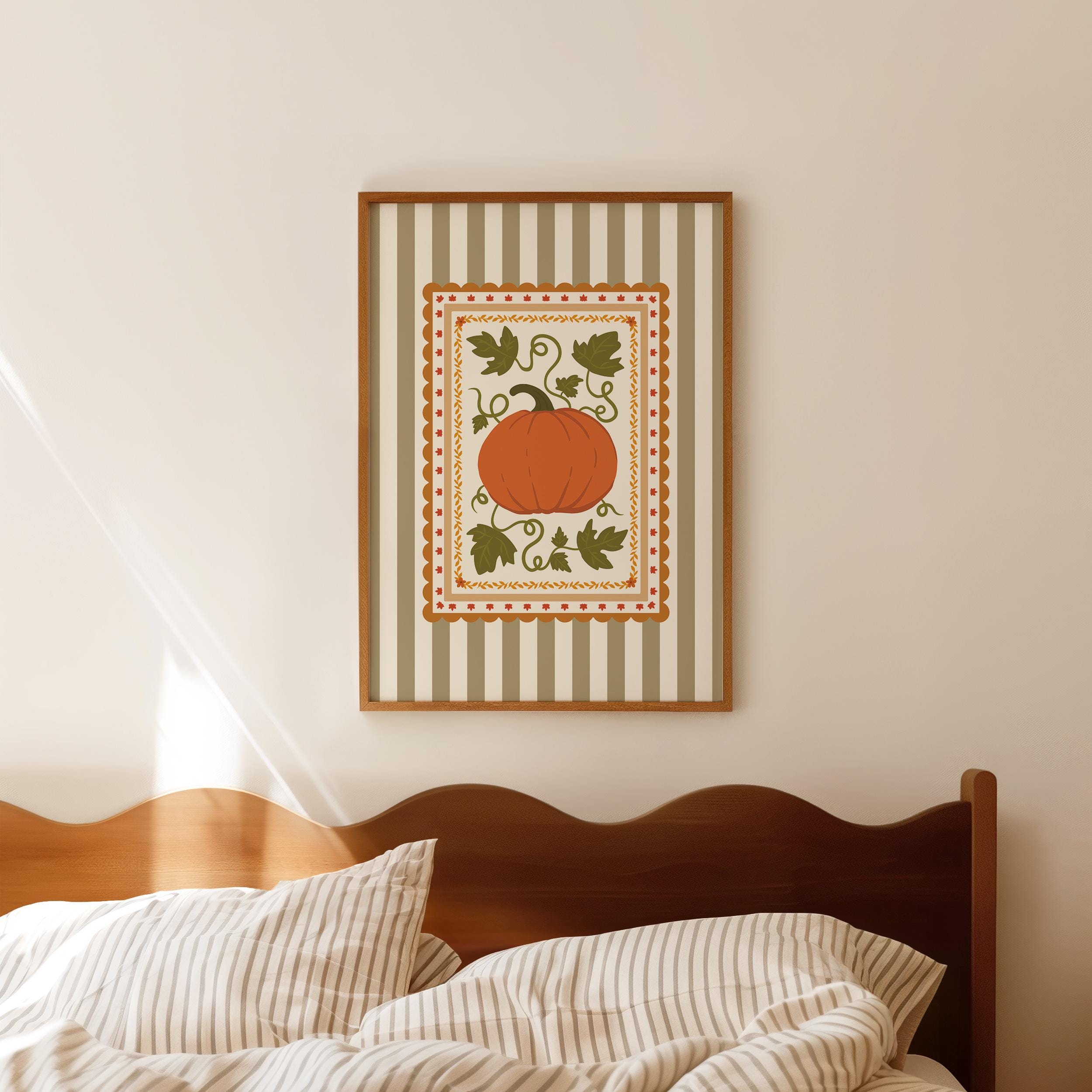 Pumpkin Folk Frame Print - Image 4