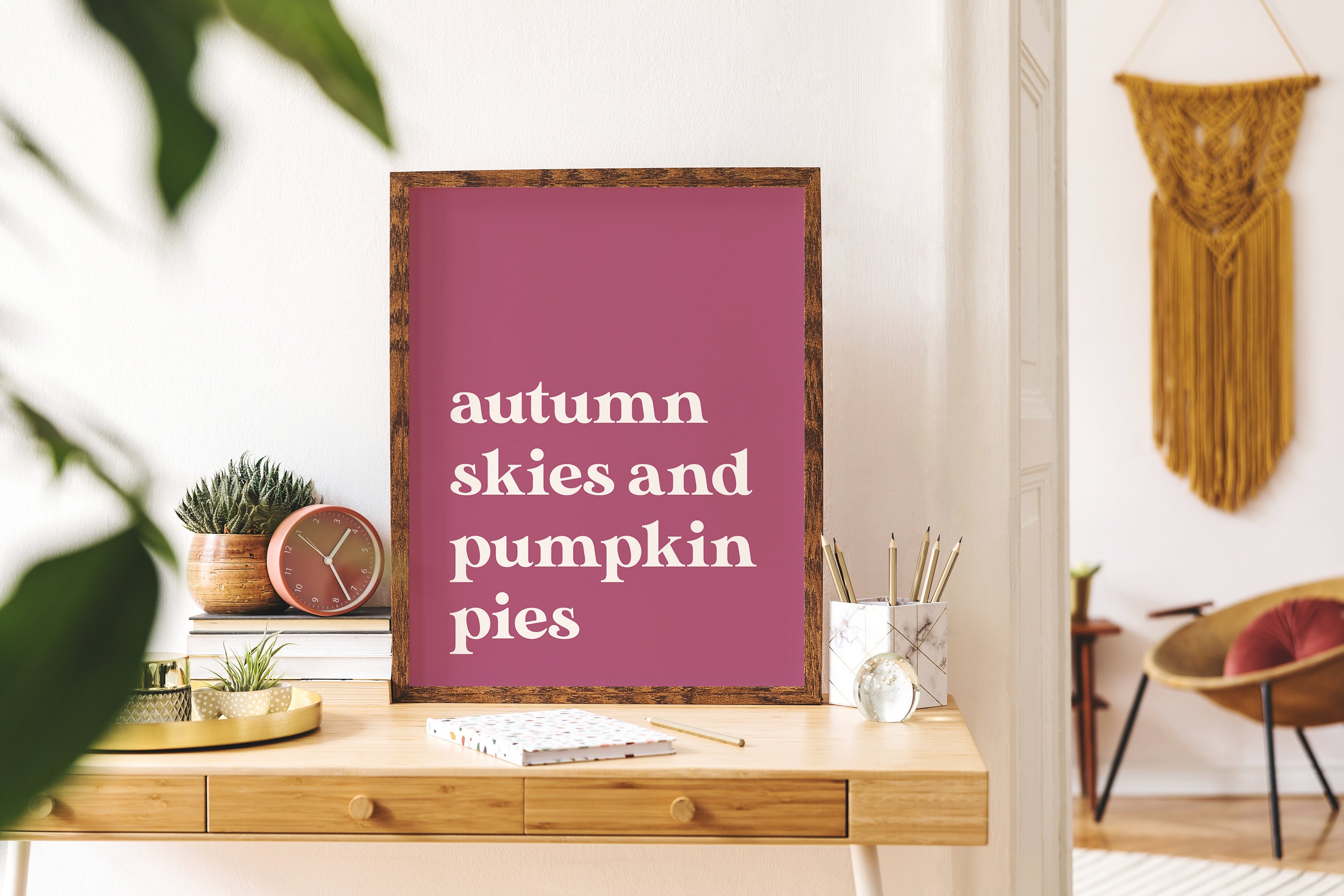 Pumpkin Pies Quote Print - Image 3