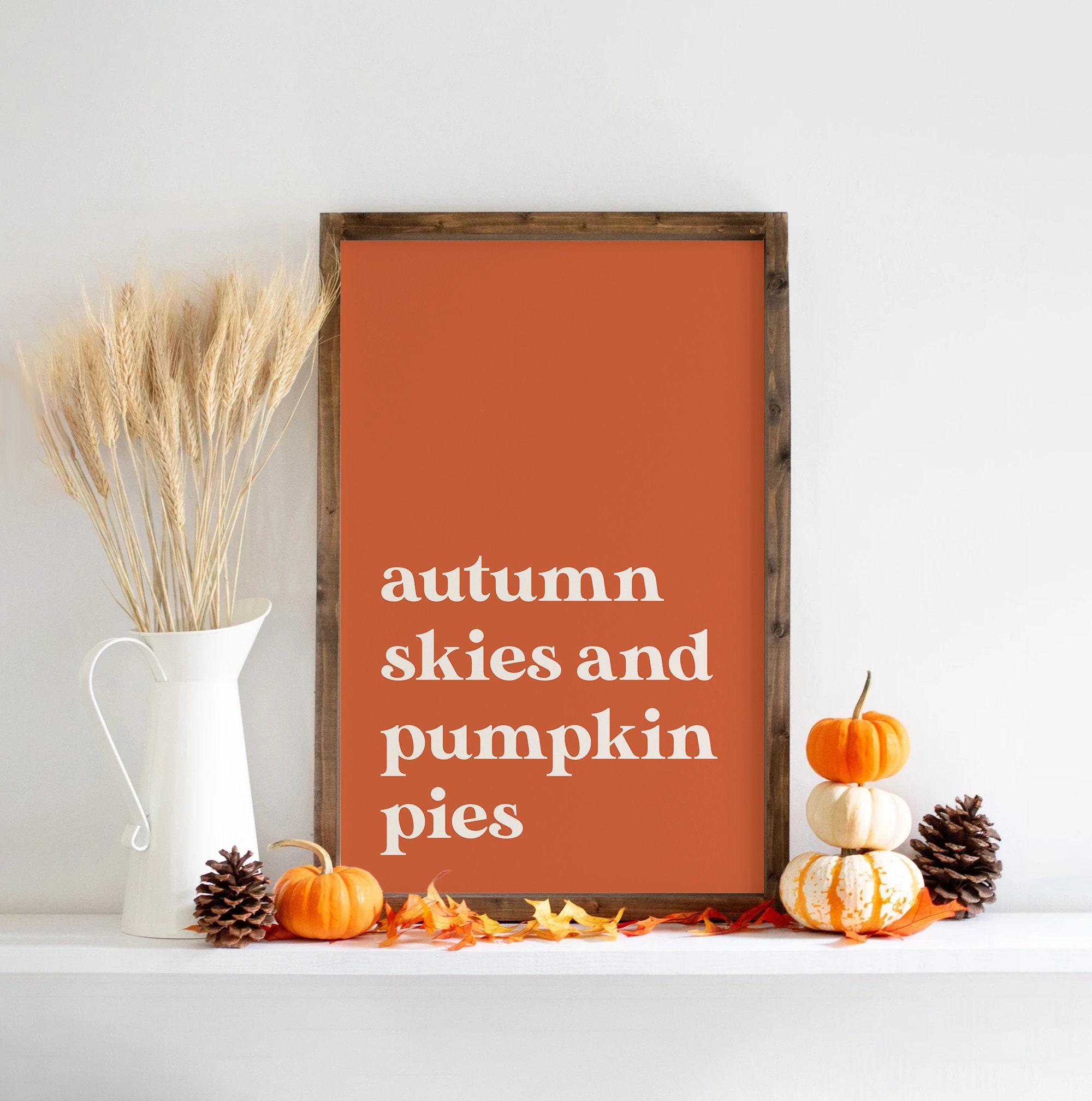 Pumpkin Pies Quote Print - Image 4