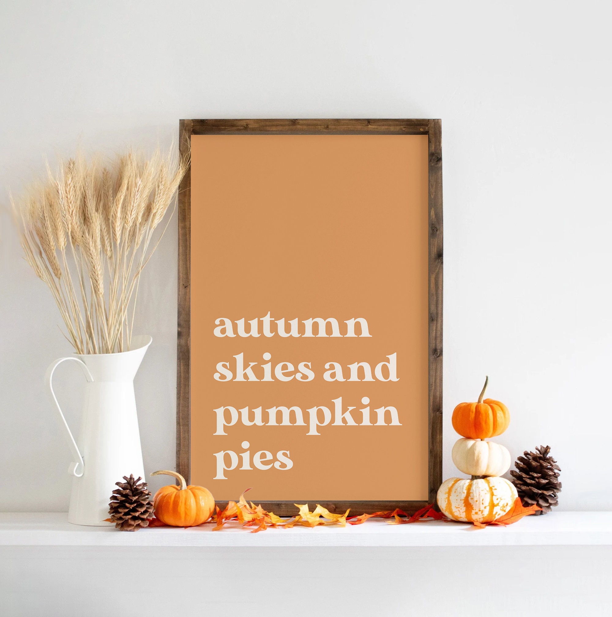 Pumpkin Pies Quote Print - Image 3