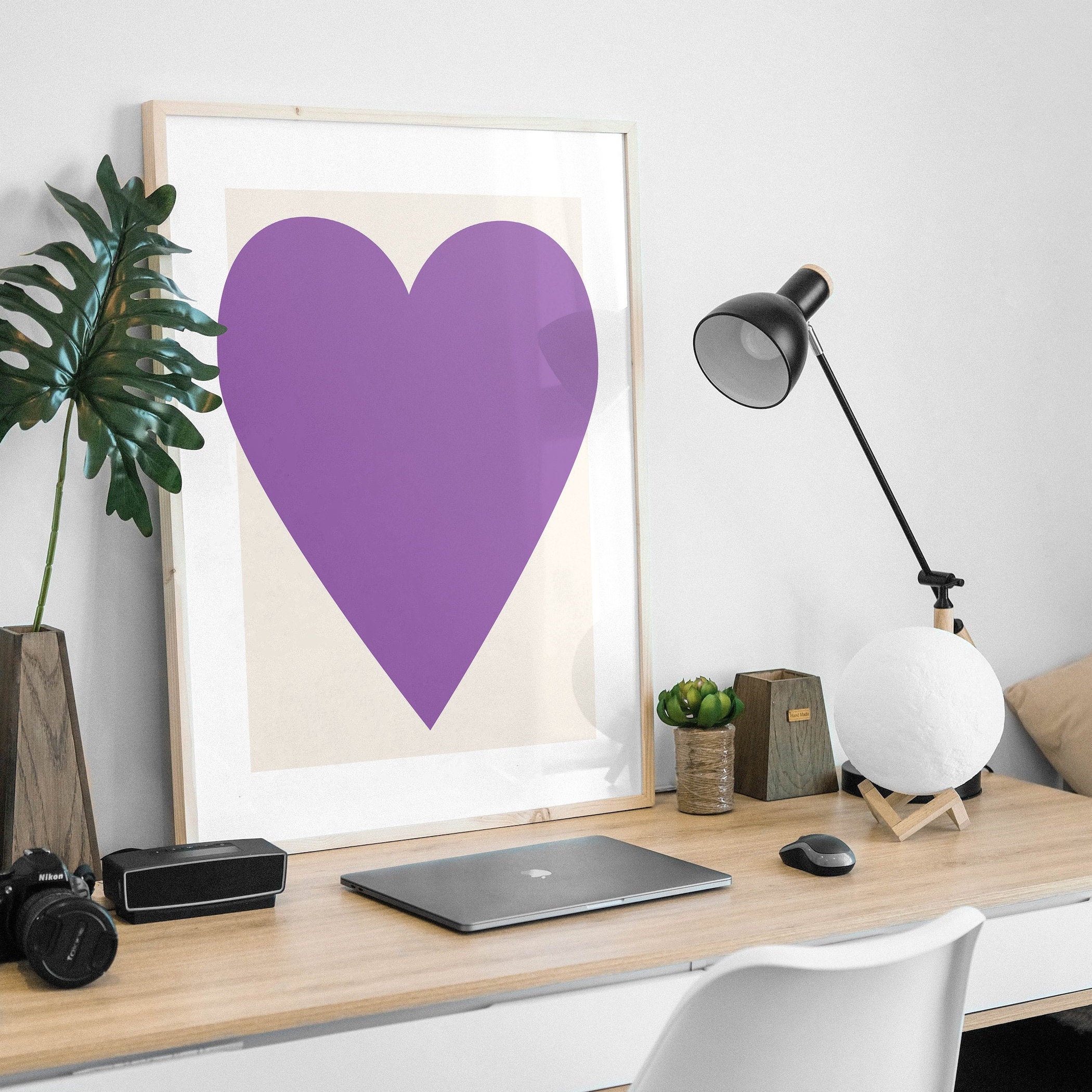 Purple Heart Print - Image 2