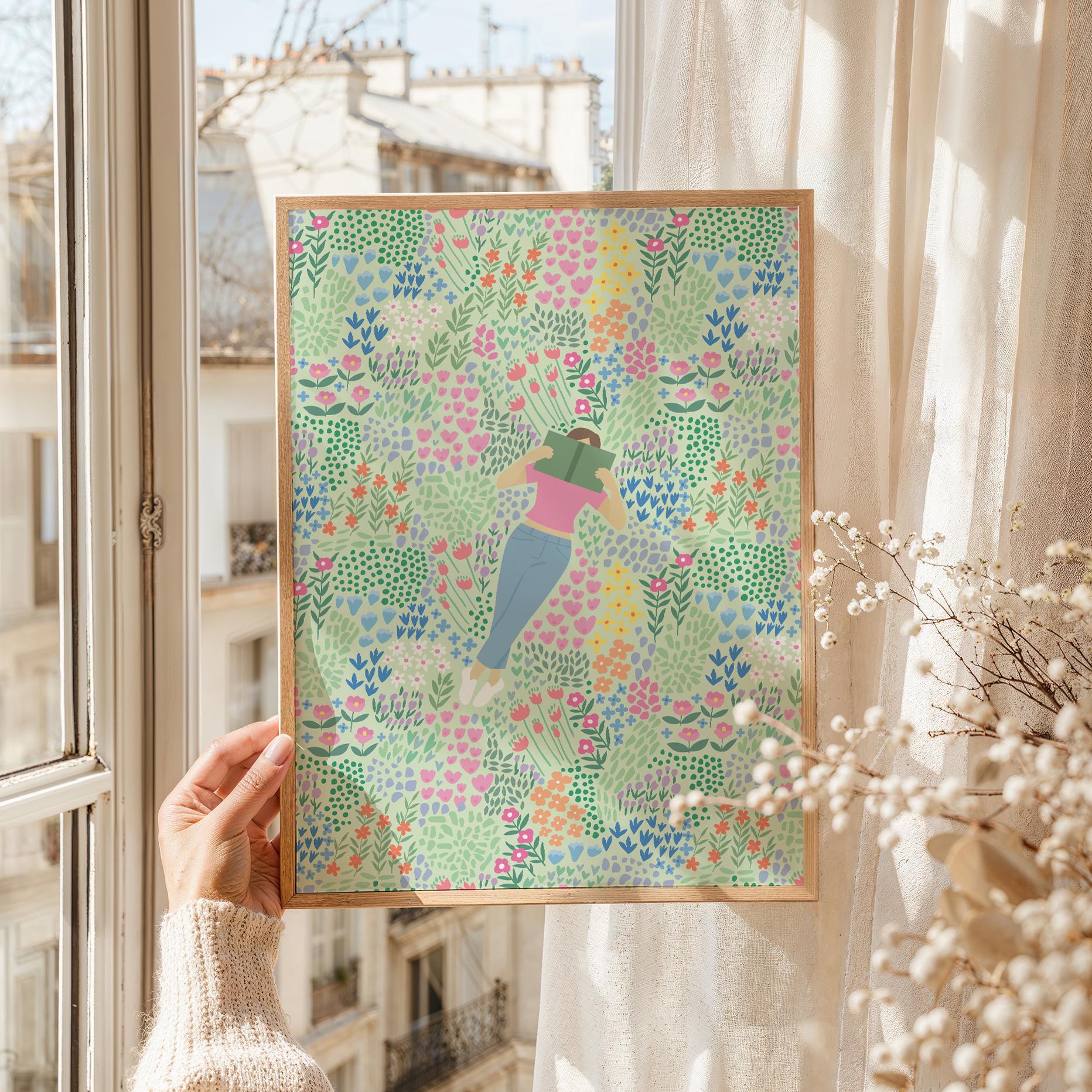 Reading Garden Print - Image 2