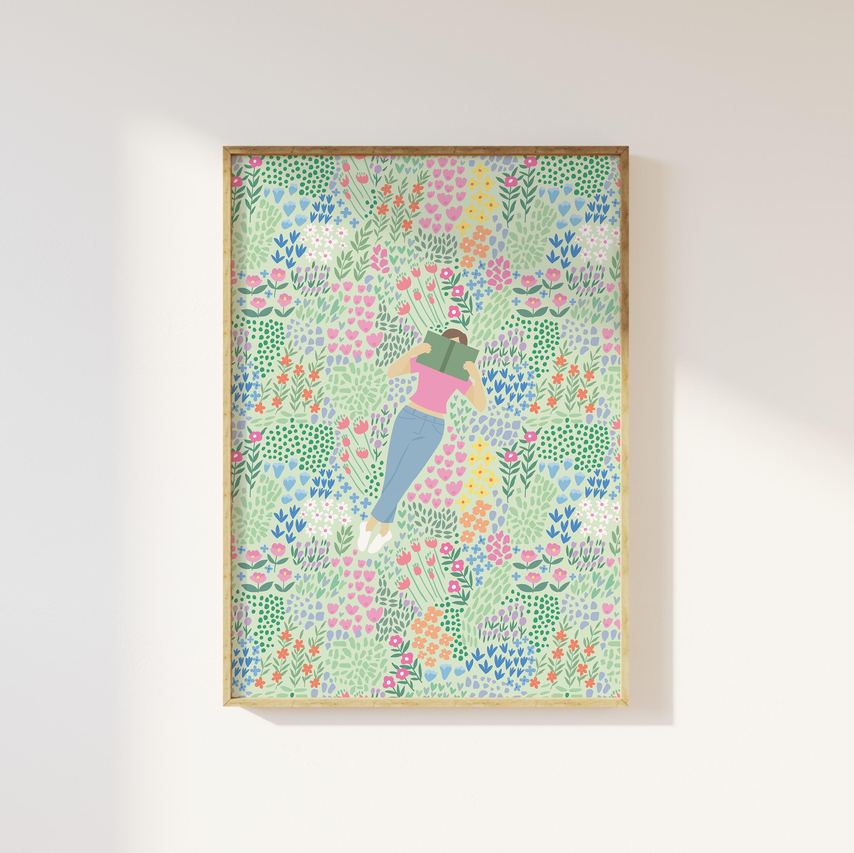 Reading Garden Print - Image 3