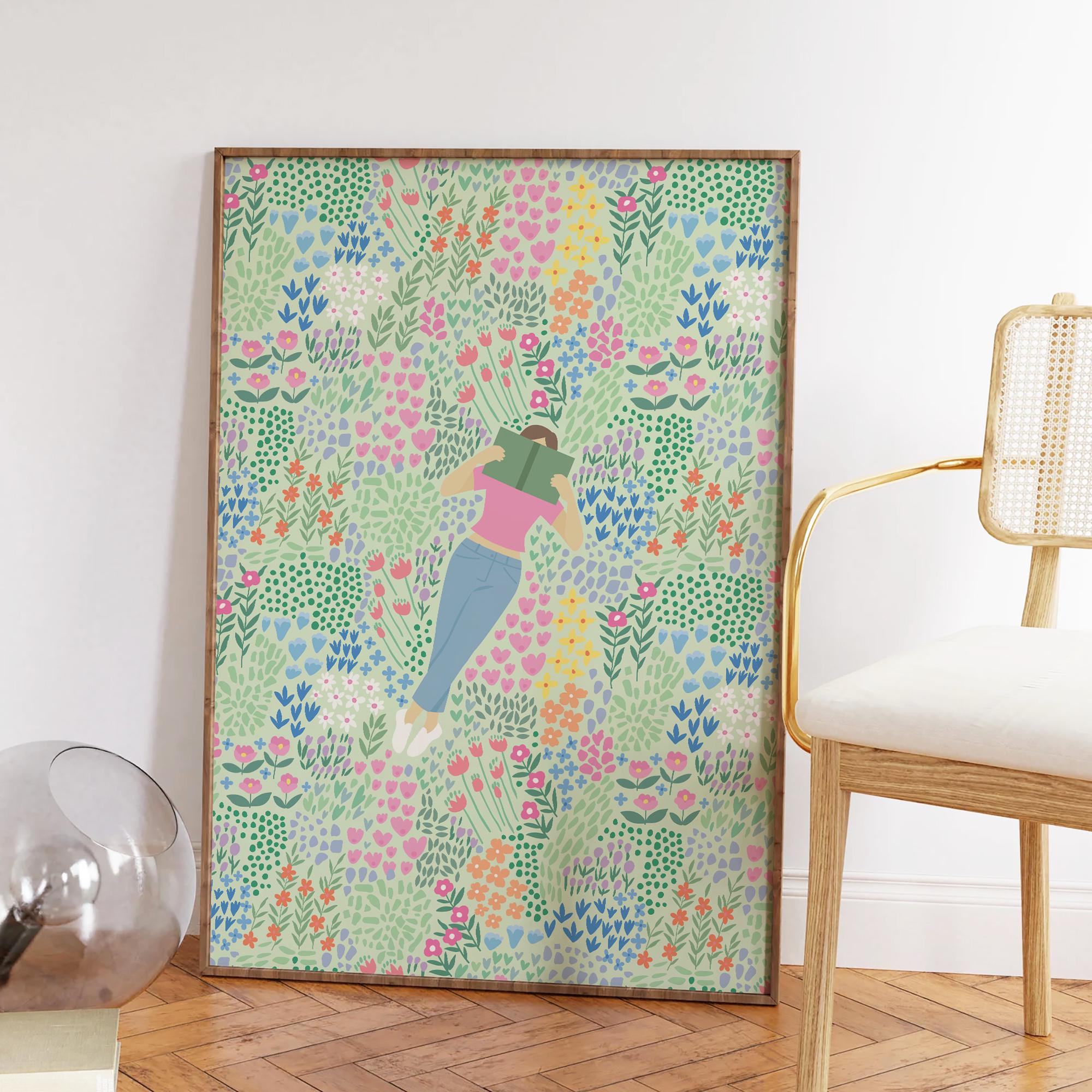 Reading Garden Print - Image 4