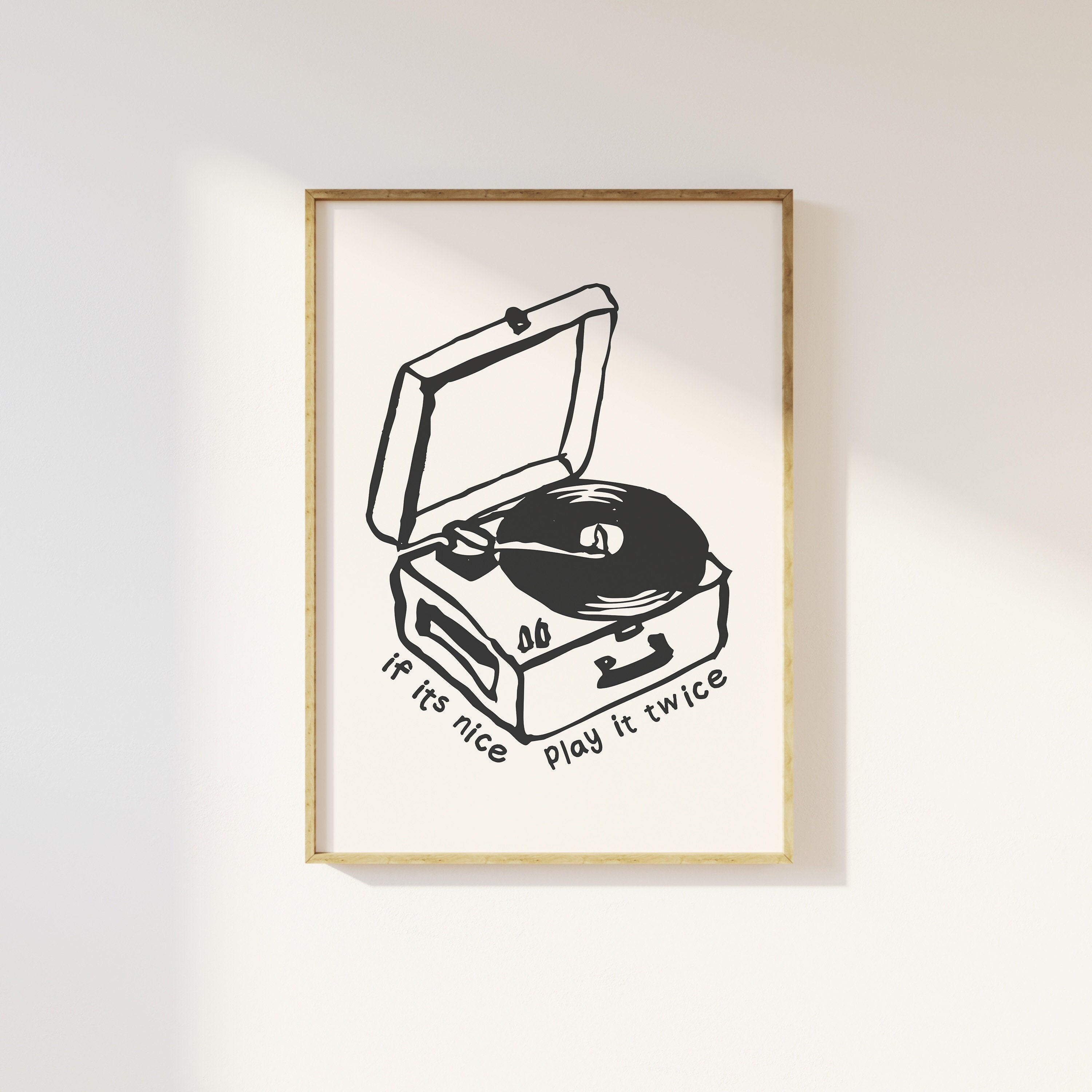 Record Player Print