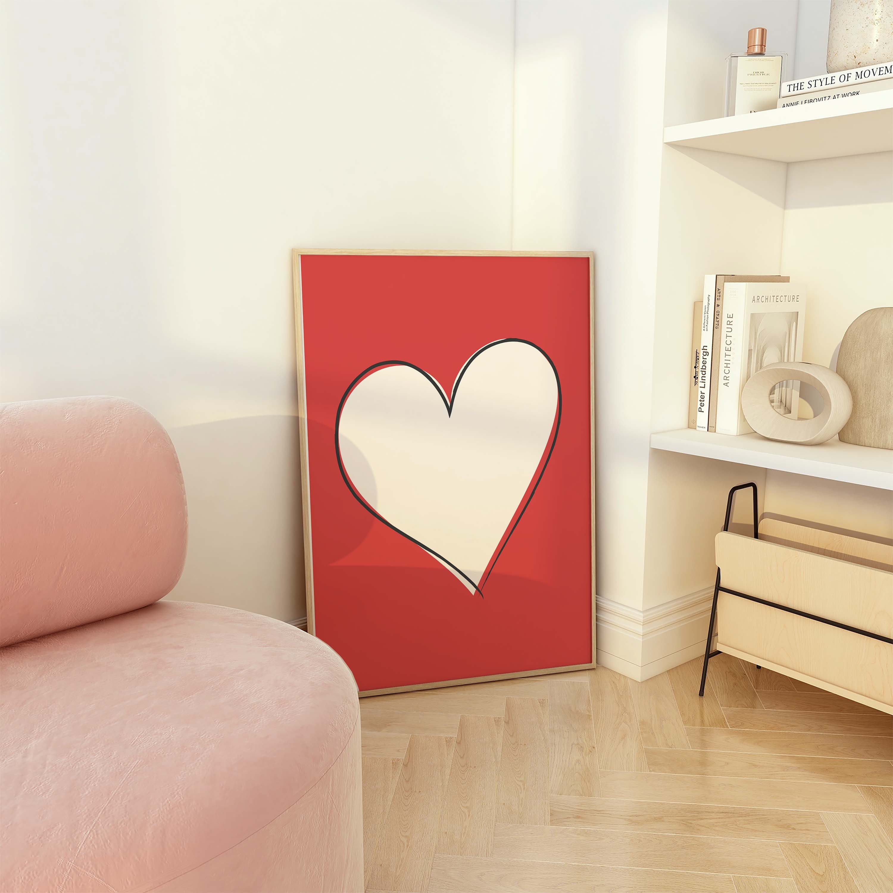 Red Heart Print - Image 3