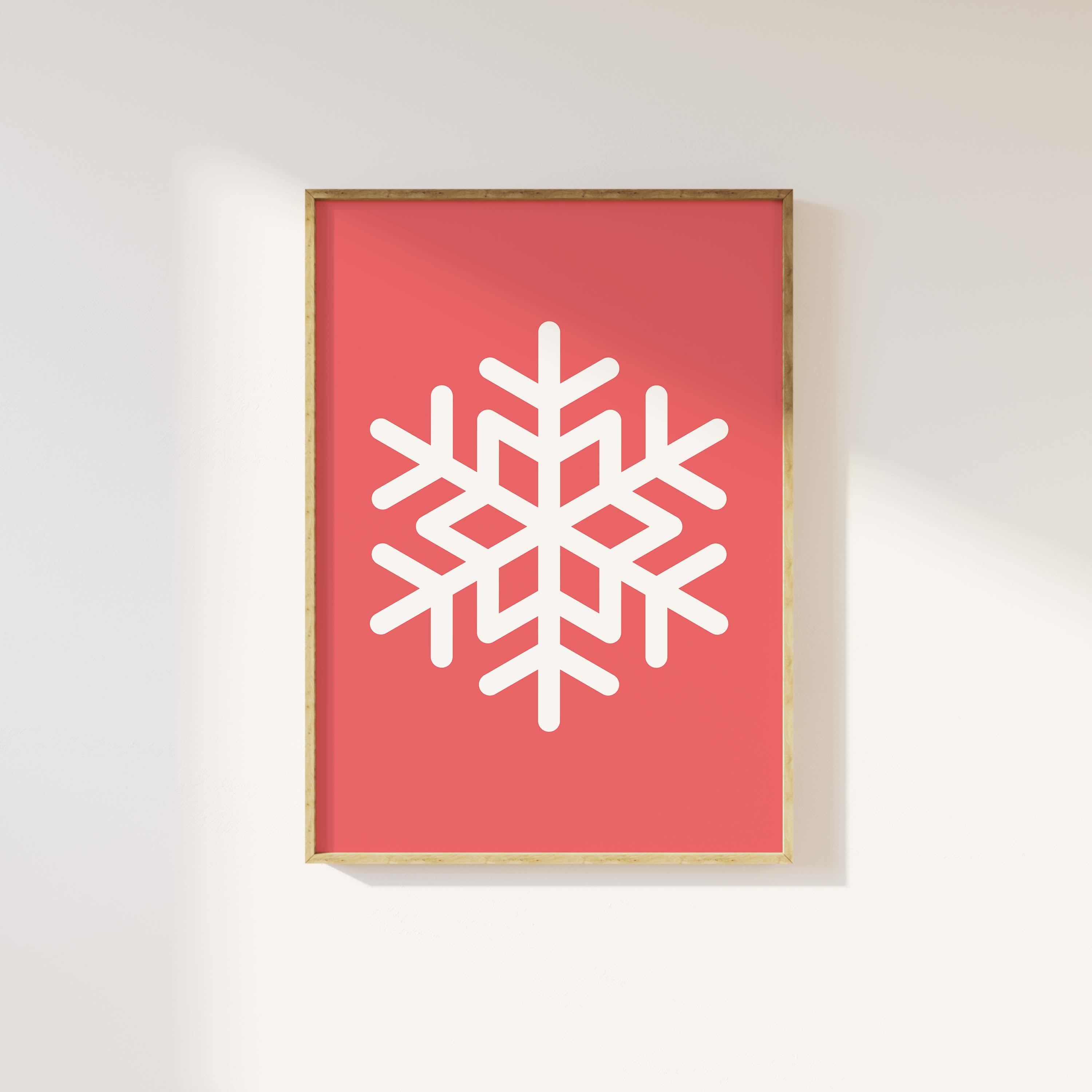 Red Snowflake Print - Image 4