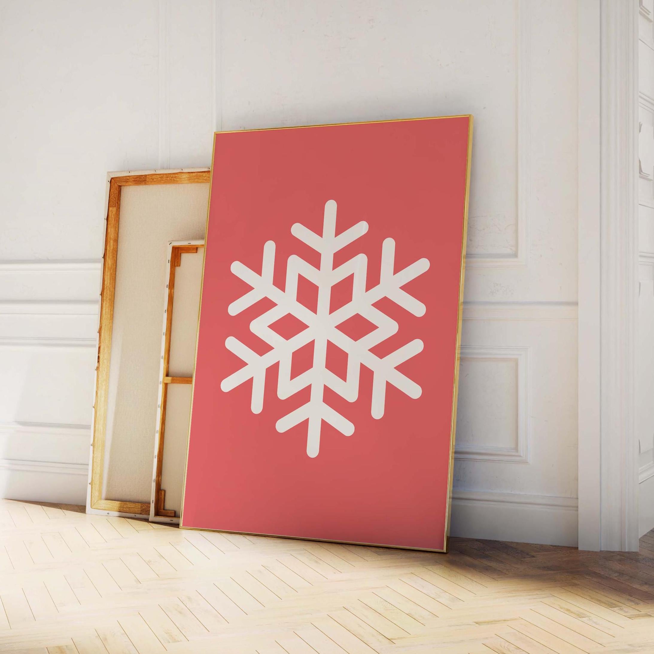 Red Snowflake Print - Image 5