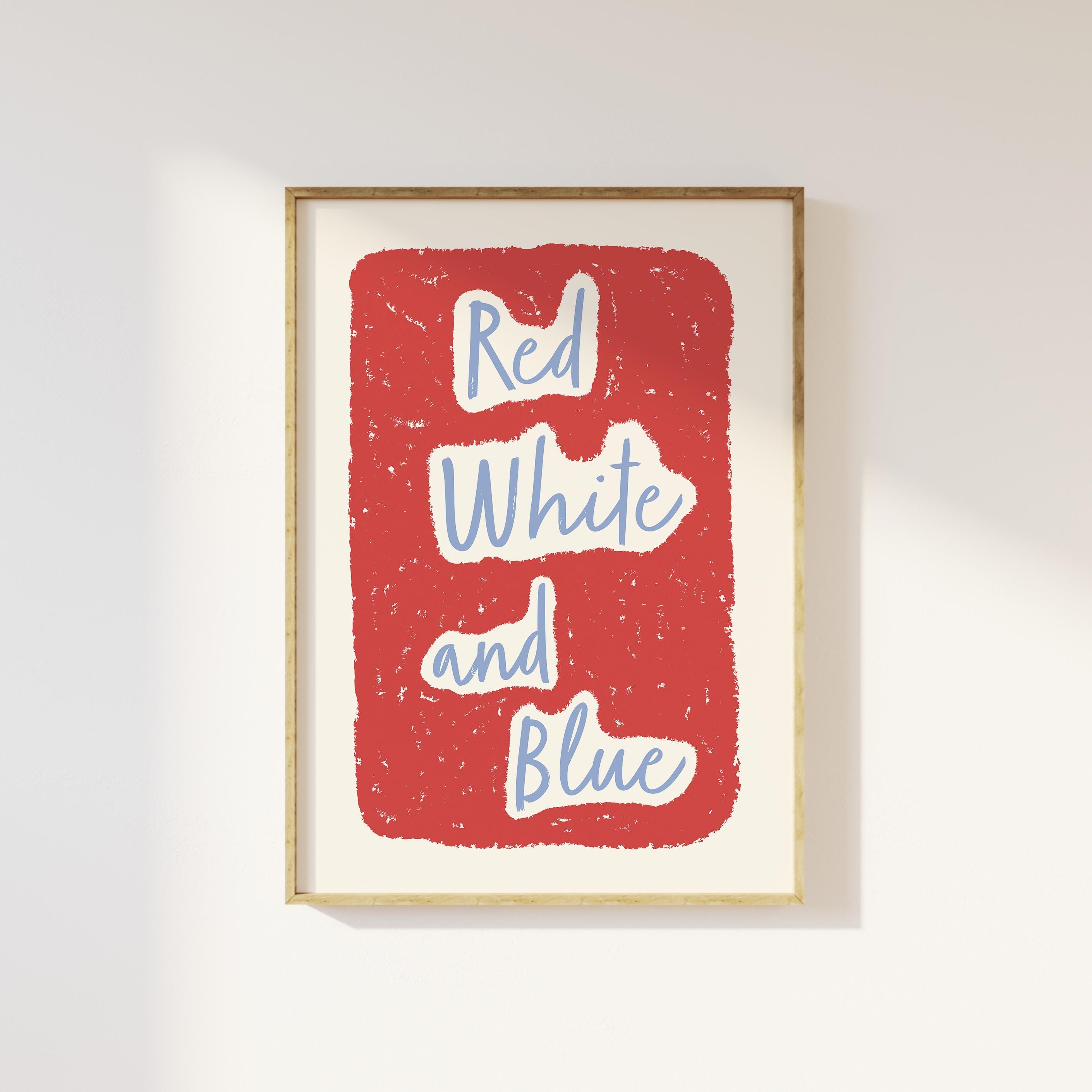 Red White and Blue Print - Image 3