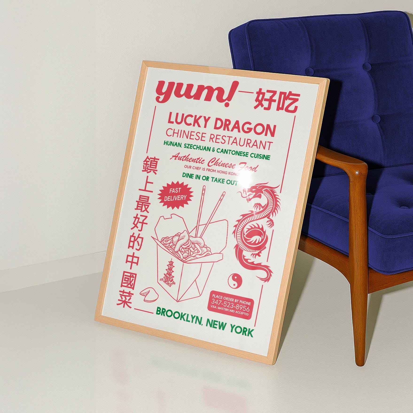 Retro Chinese Takeout Kitchen Print - Image 2