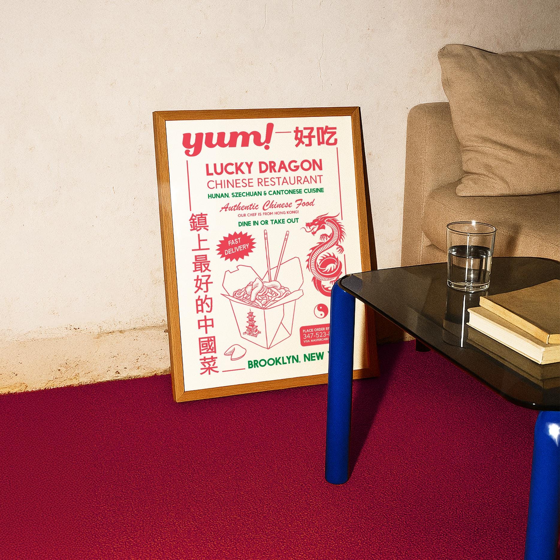 Retro Chinese Takeout Kitchen Print - Image 3