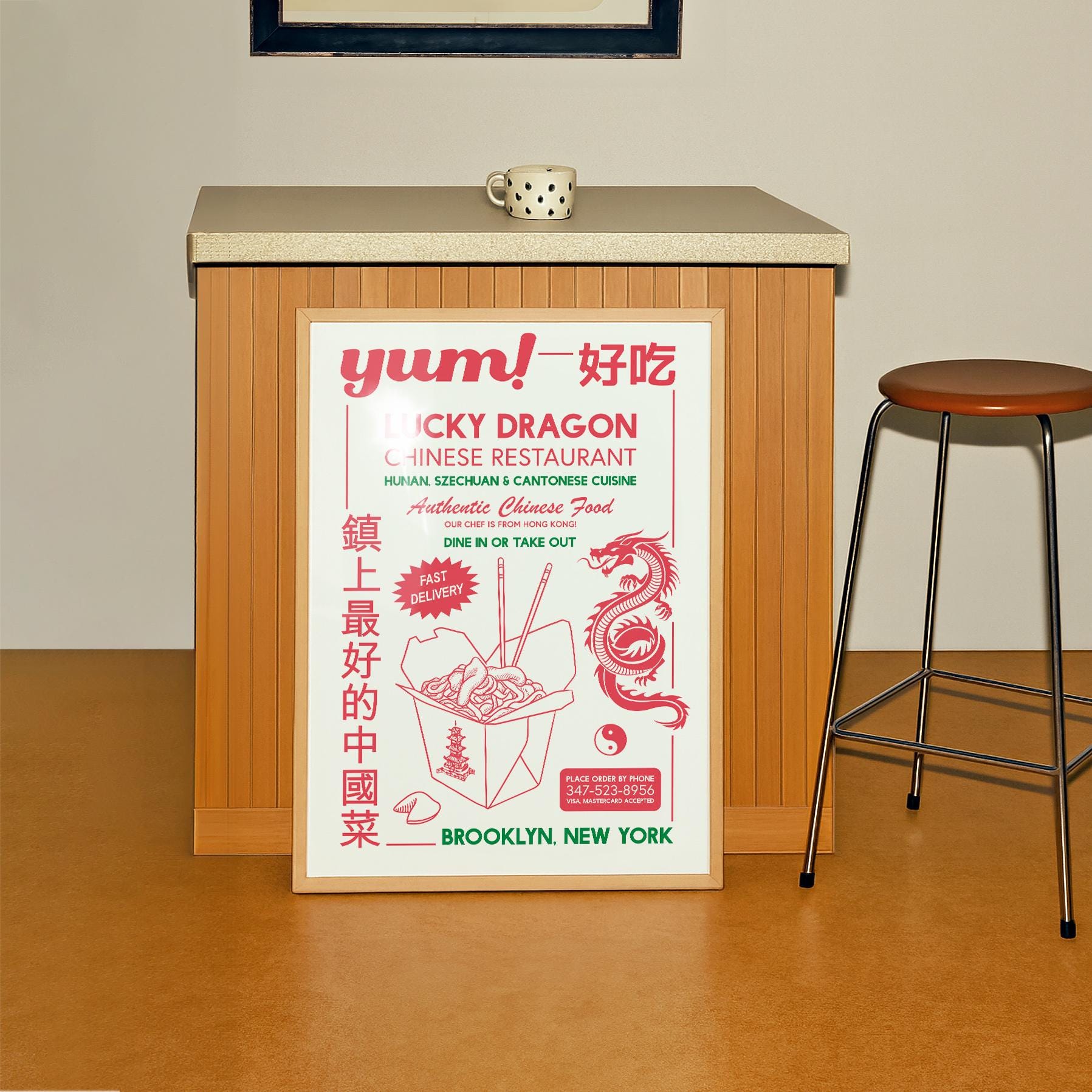 Retro Chinese Takeout Kitchen Print - Image 4