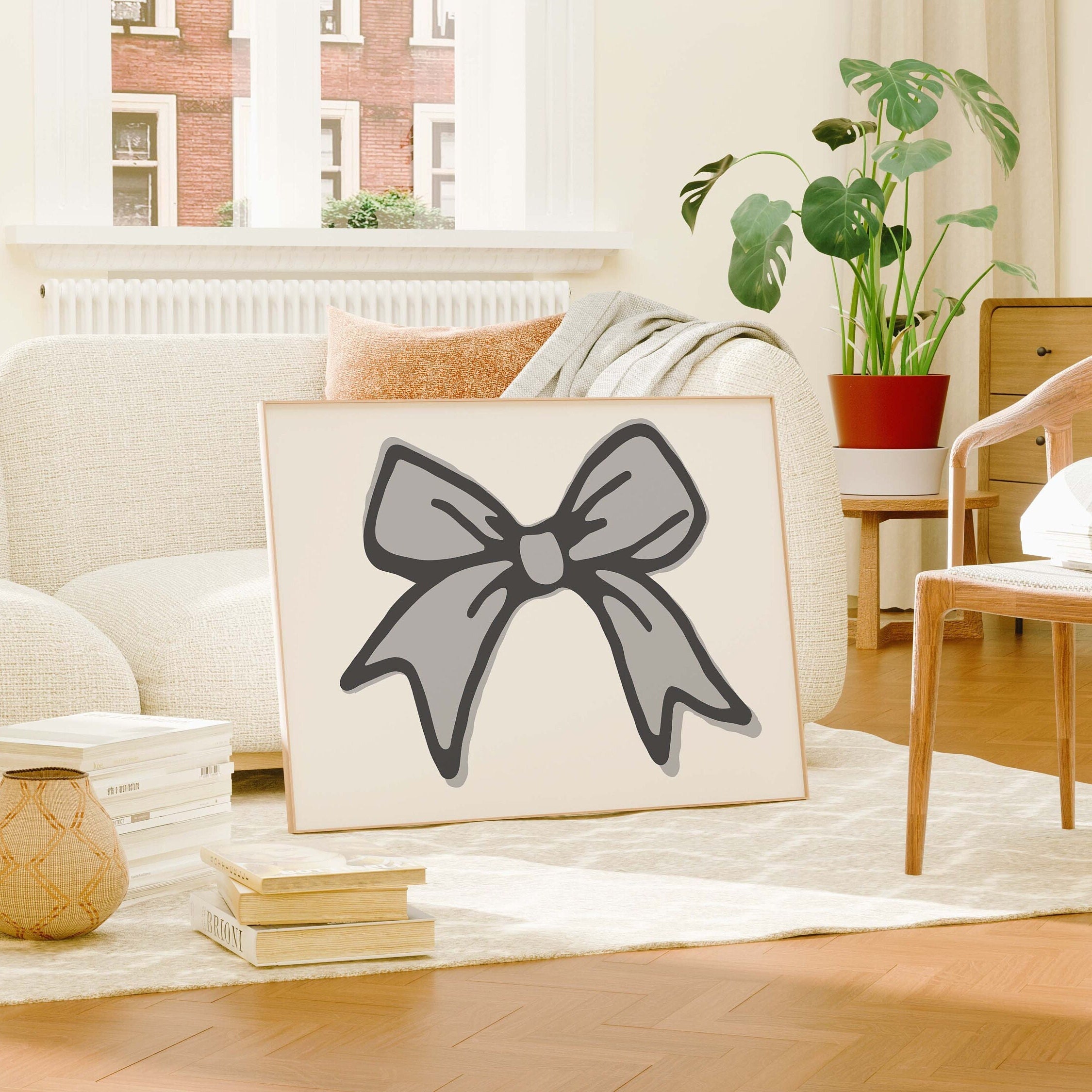 Ribbon Bow Print