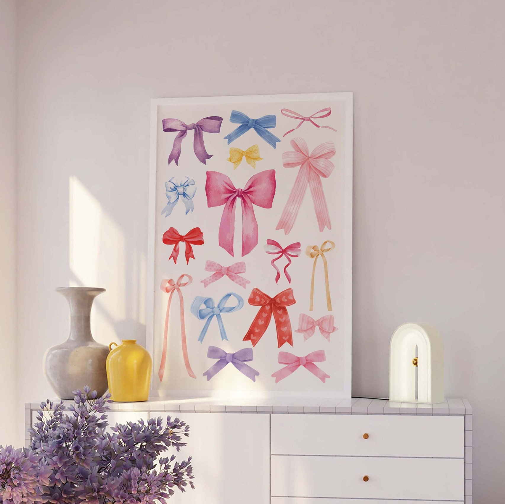 Ribbon Bow Print - Image 3
