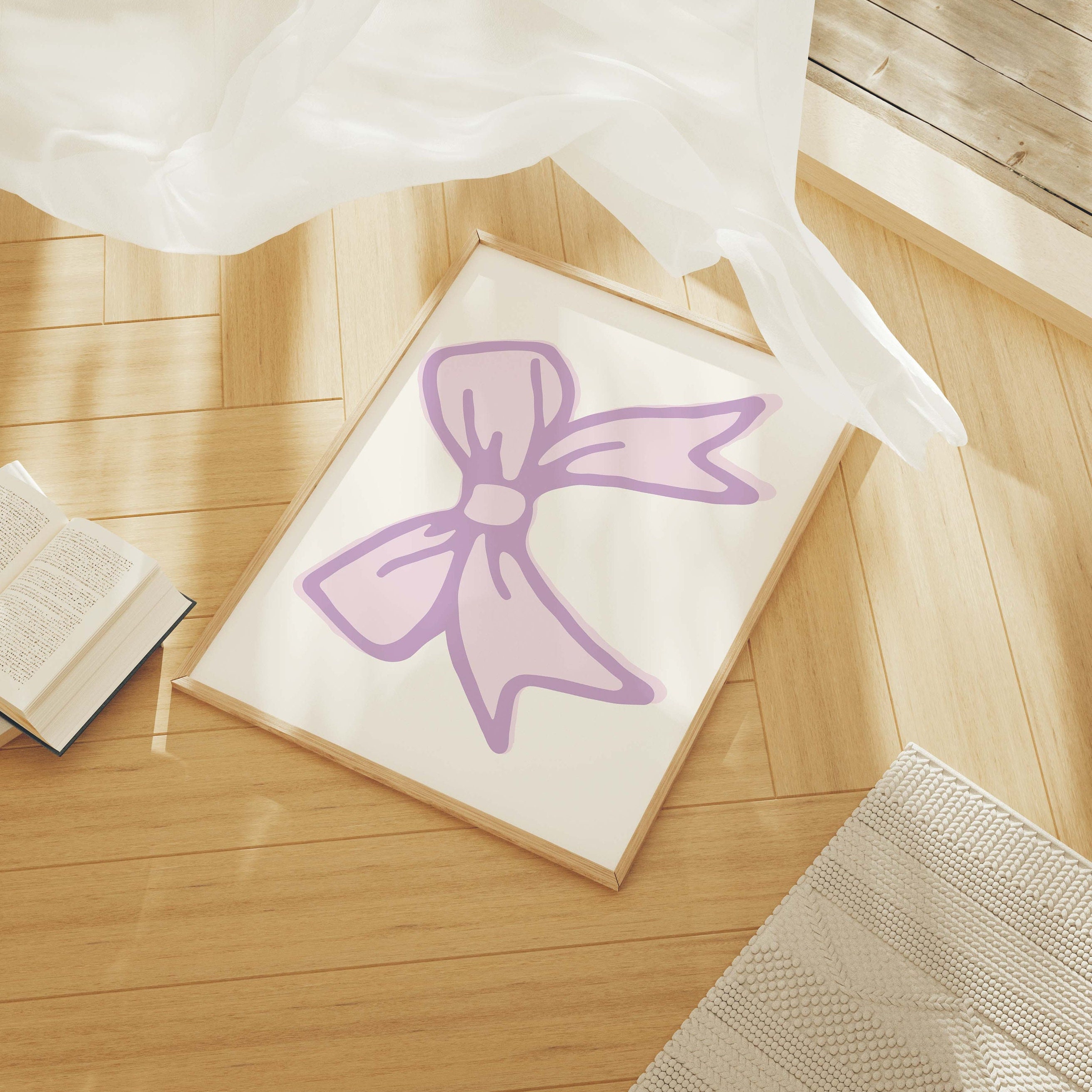 Ribbon Bow Print - Image 2