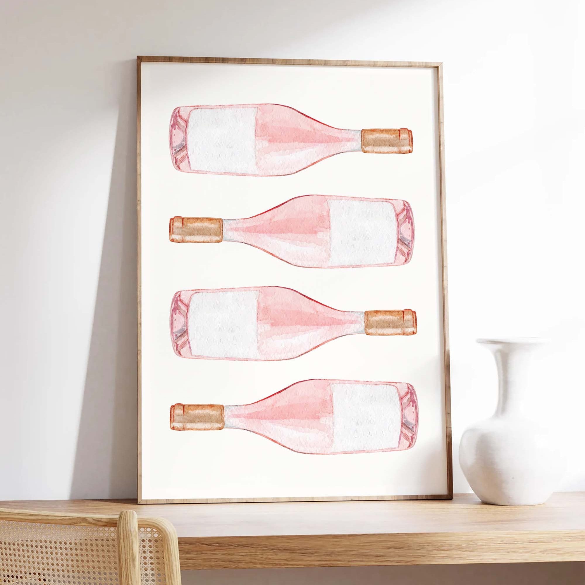 Rosé Bottles Print - Image 2