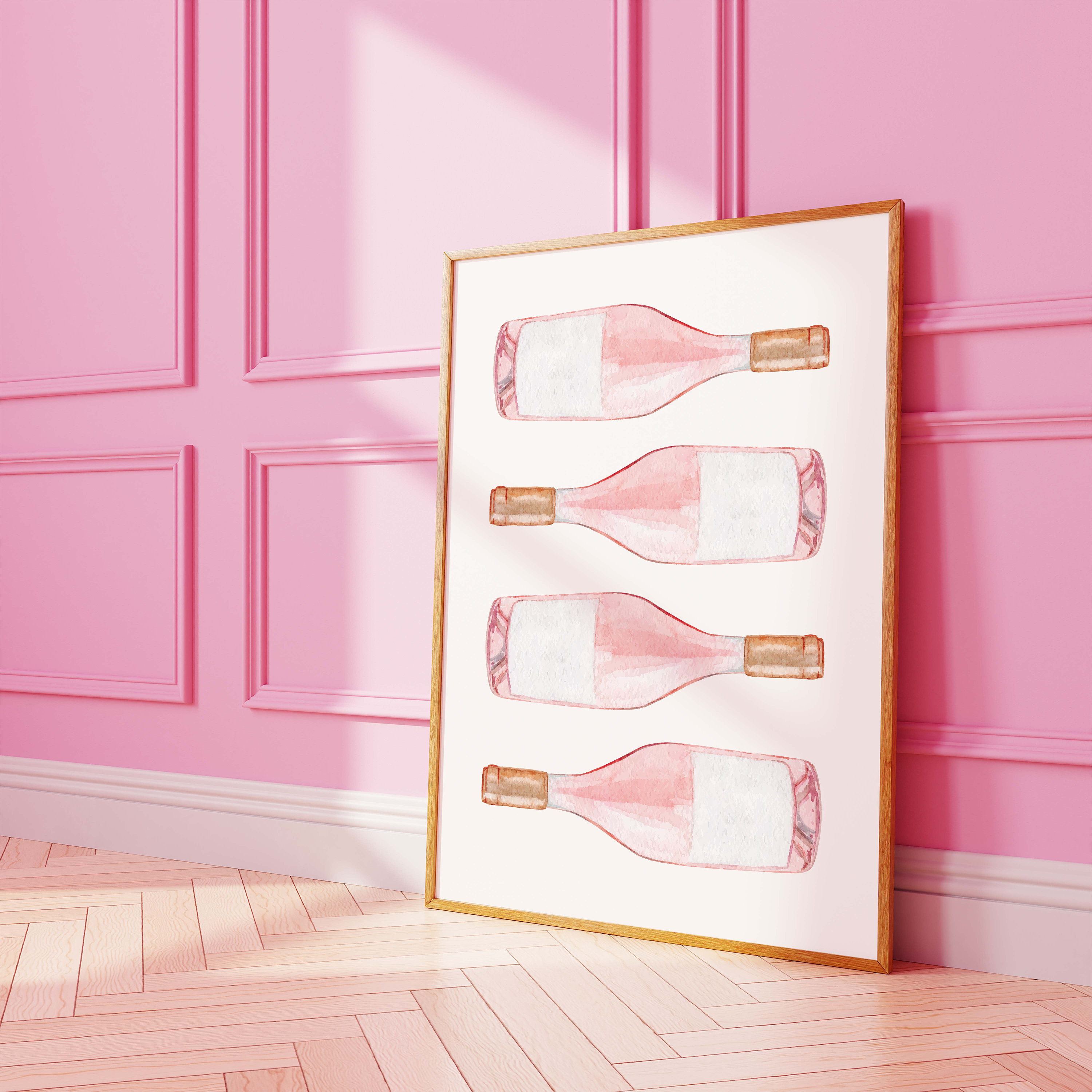 Rosé Bottles Print - Image 3