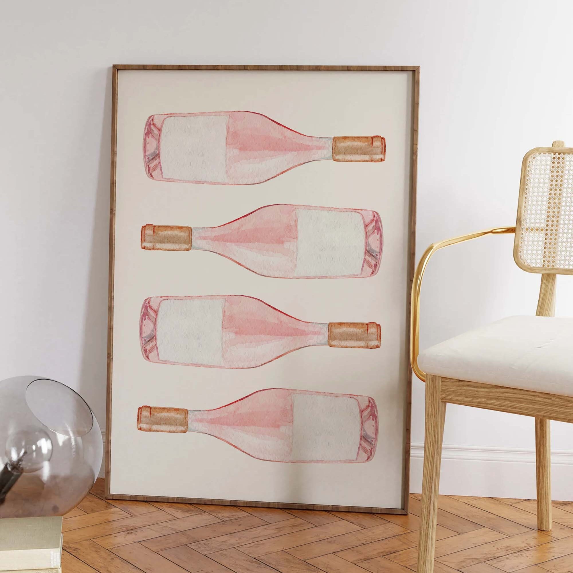 Rosé Bottles Print - Image 4