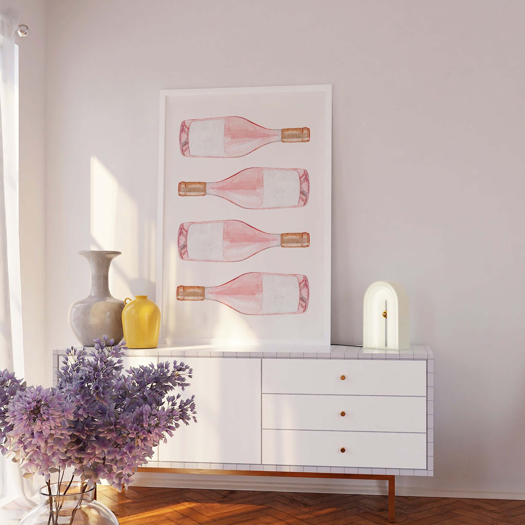 Rosé Bottles Print - Image 5