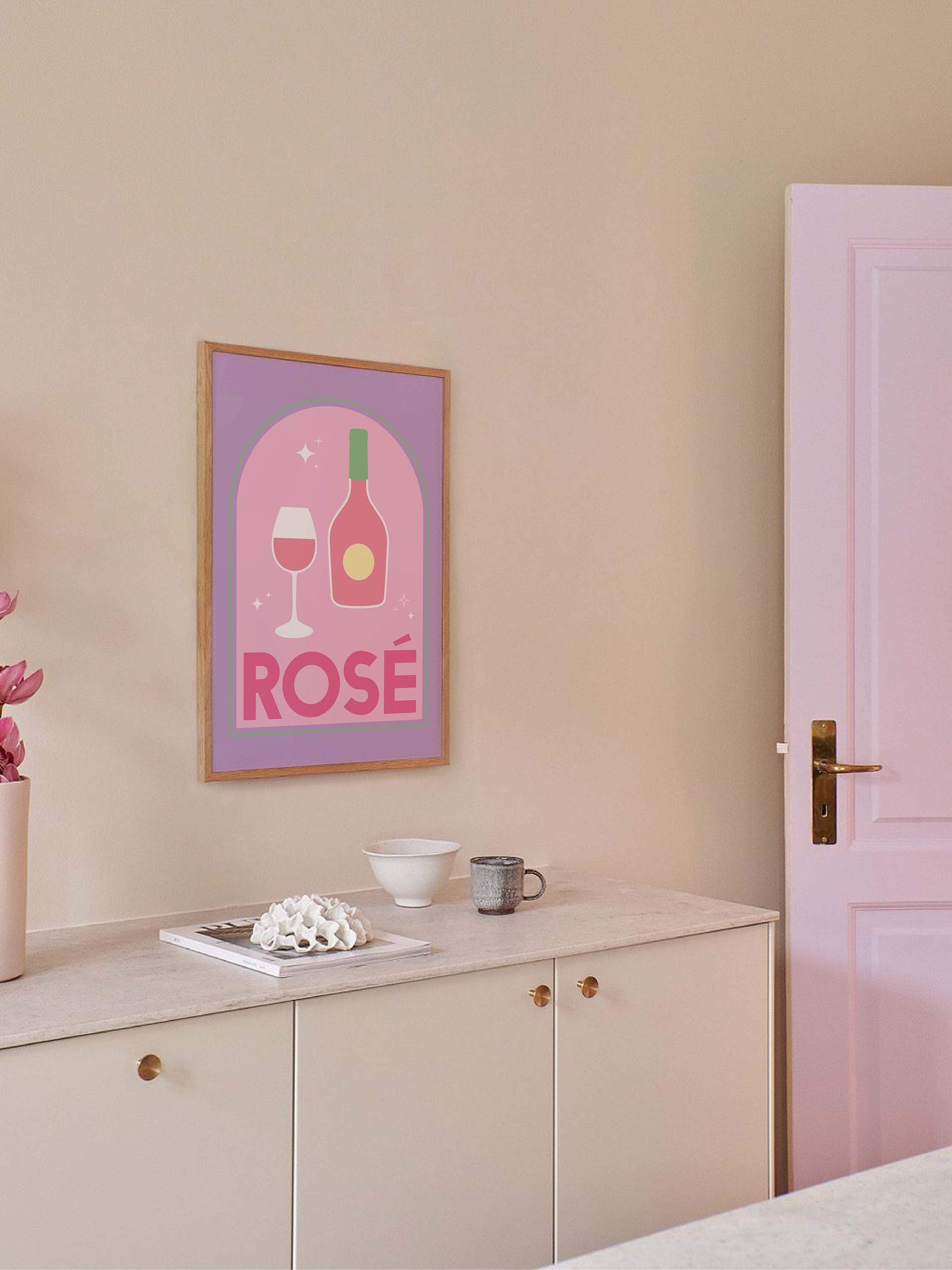 Rosé Wine Cocktail Print - Image 4