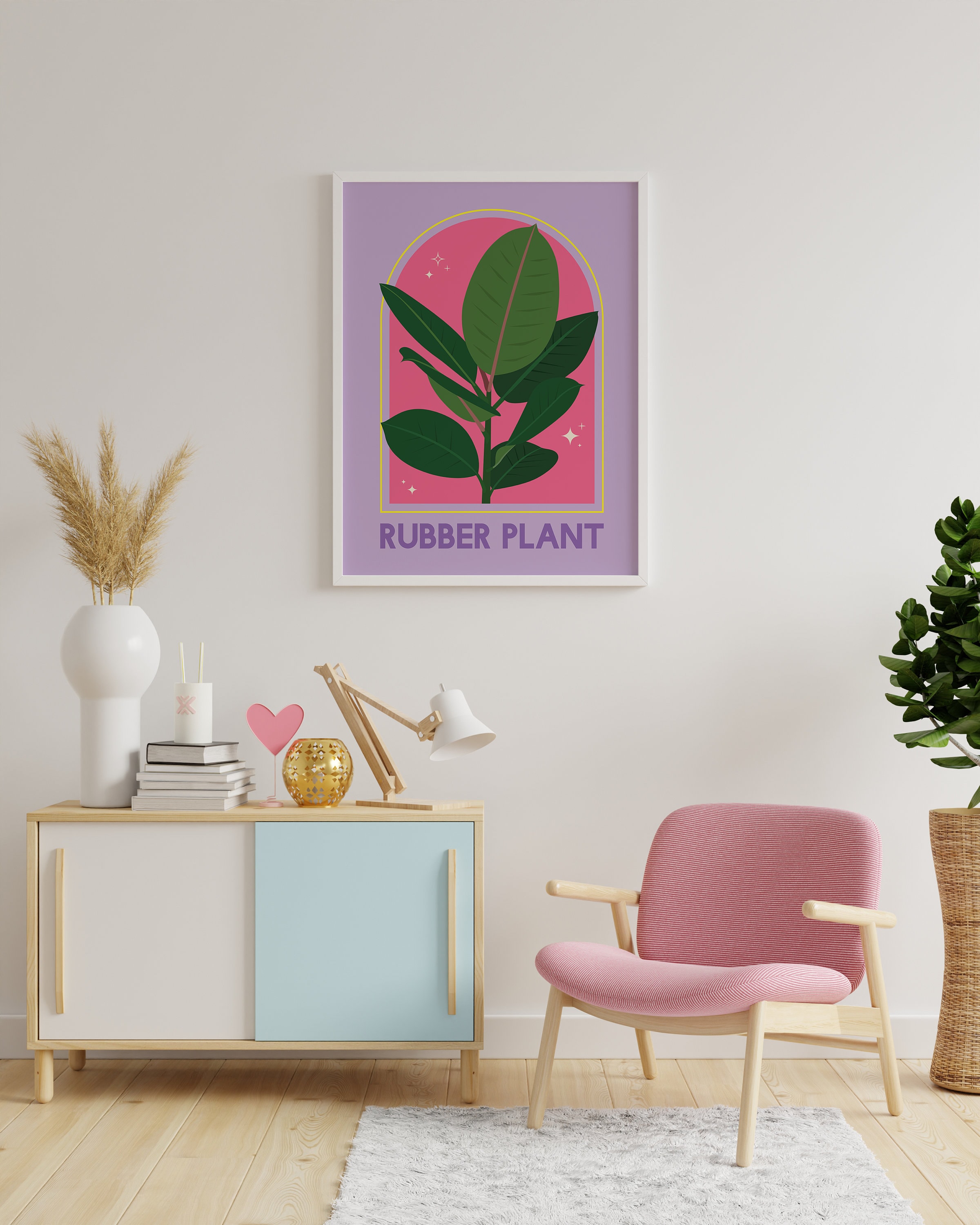 Rubber Plant House Plant Print - Image 5