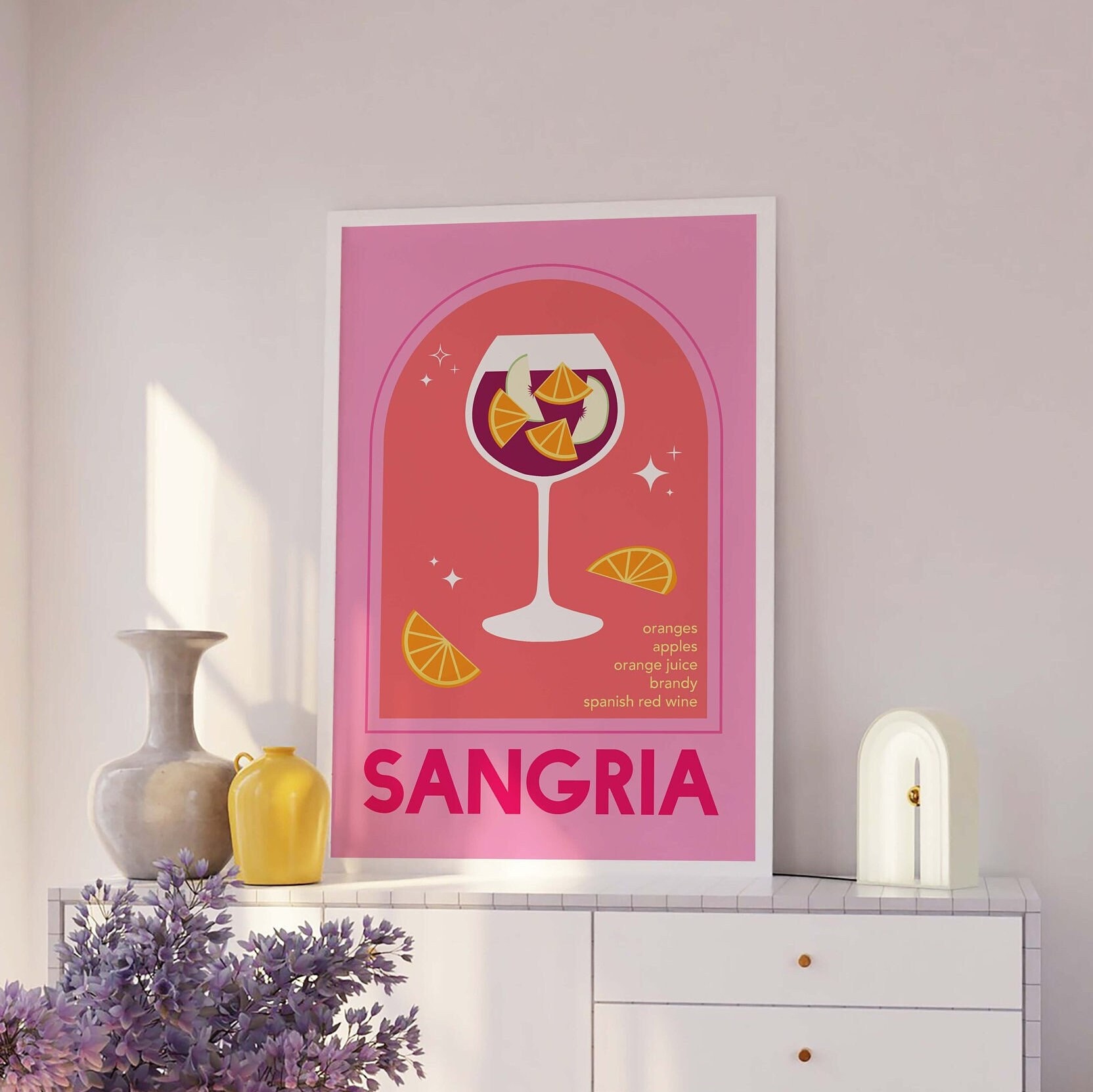 Sangria Cocktail Print - Image 2