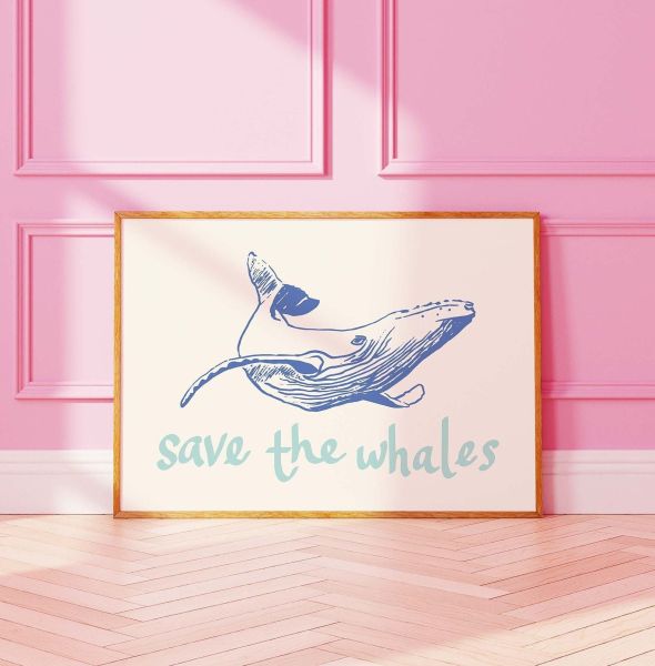 Save the Whales Print